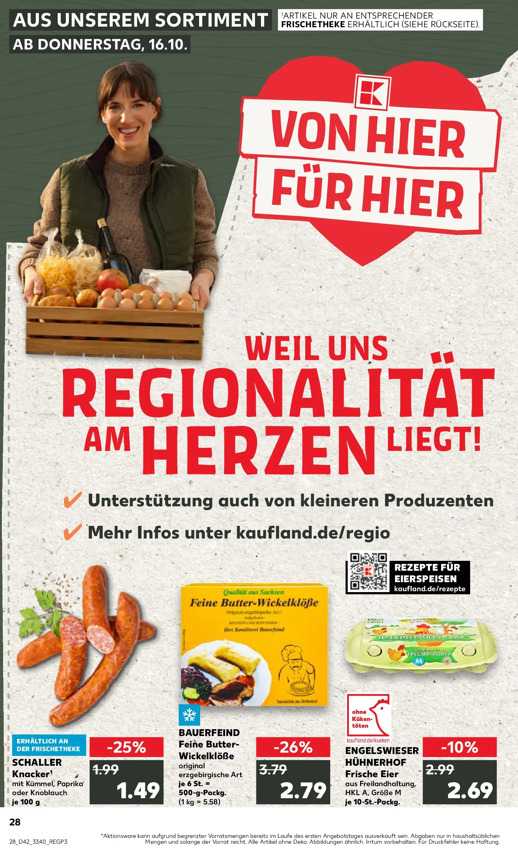 Prospekt Kaufland ab 15.10.2025 » Angebote und Werbung Online | Seite: 28 | Produkte: Butter, Eier, Paprika, Knoblauch Prospekt Kaufland ab 15.10.2025 » Angebote Online zum Blättern | Seite: 28 | Produkte: Butter, Eier, Paprika, Knoblauch