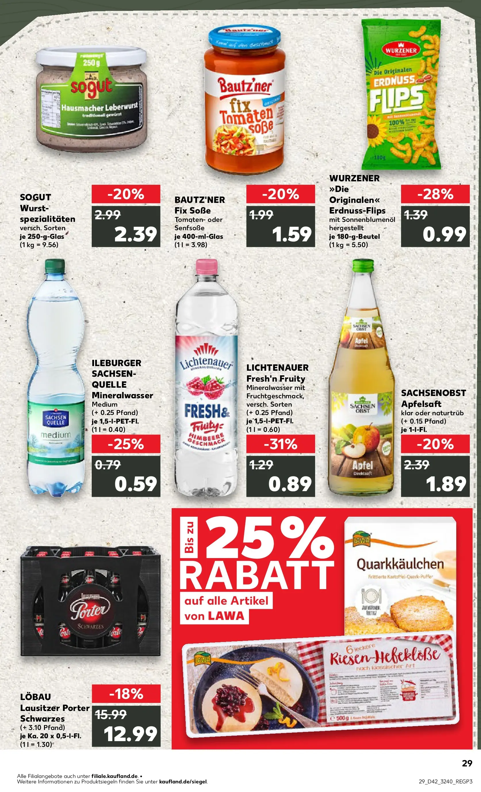 Prospekt Kaufland ab 15.10.2025 » Angebote und Werbung Online | Seite: 29 | Produkte: Sonnenblumenol, Tomaten, Mineralwasser, Obst Prospekt Kaufland ab 15.10.2025 » Angebote Online zum Blättern | Seite: 29 | Produkte: Sonnenblumenol, Tomaten, Mineralwasser, Obst