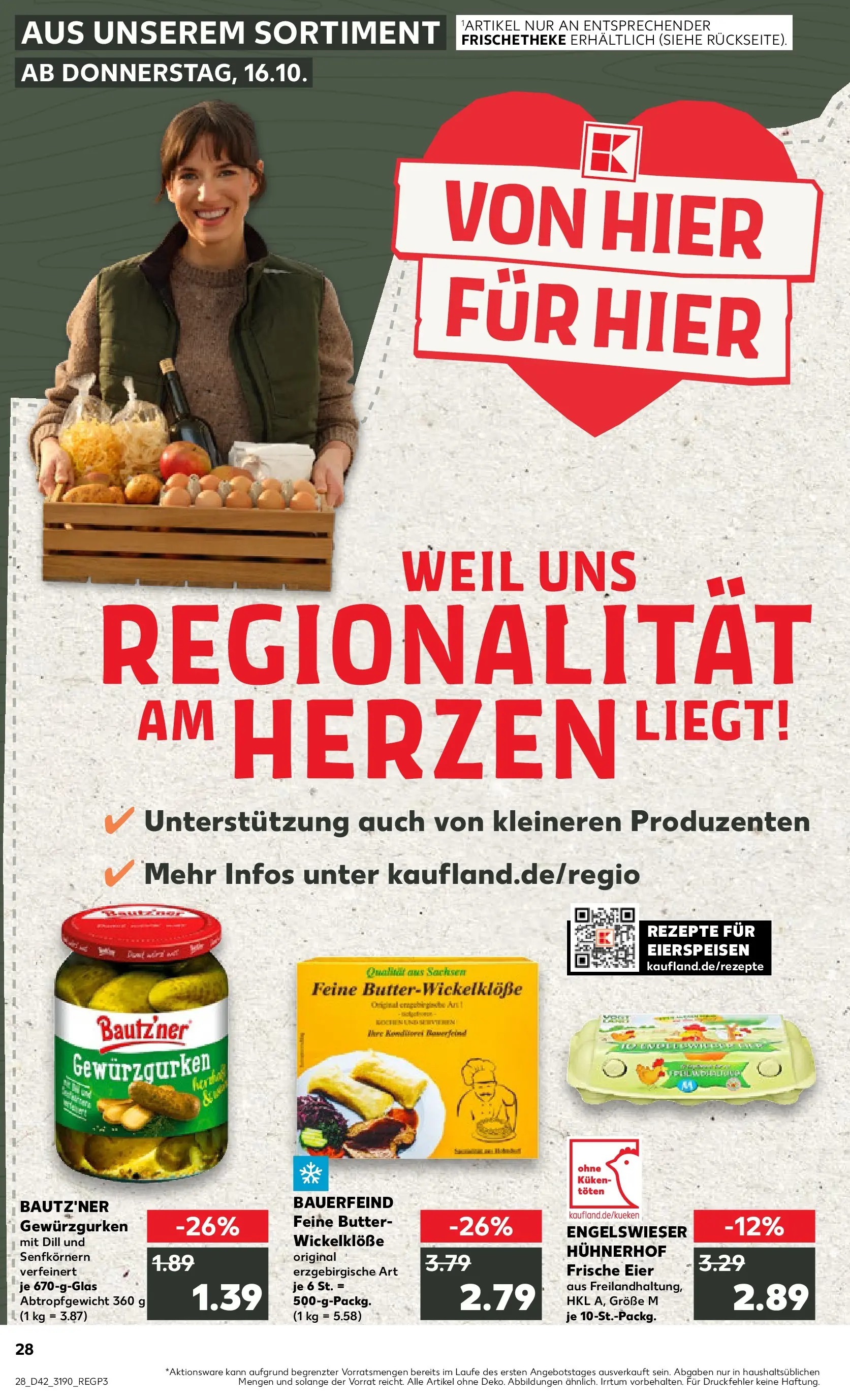 Prospekt Kaufland ab 15.10.2025 » Angebote und Werbung Online | Seite: 28 | Produkte: Butter, Eier, Dill Prospekt Kaufland ab 15.10.2025 » Angebote Online zum Blättern | Seite: 28 | Produkte: Butter, Eier, Dill