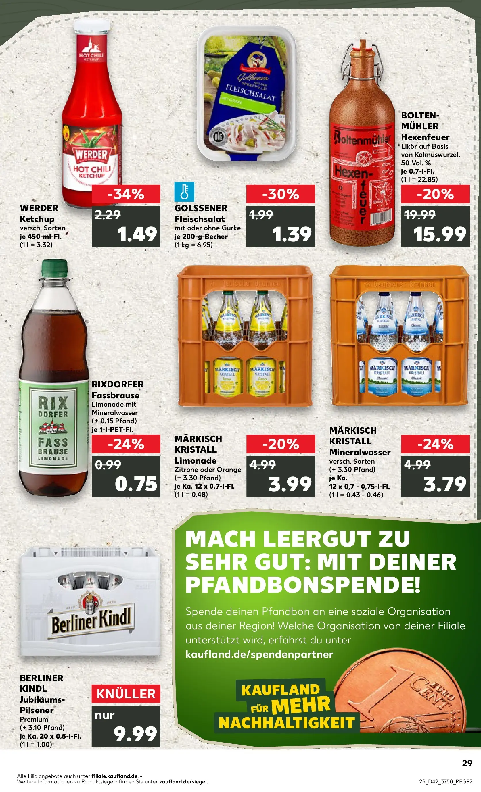 Prospekt Kaufland ab 15.10.2025 » Angebote und Werbung Online | Seite: 29 | Produkte: Limonade, Zitrone, Chili, Fassbrause Prospekt Kaufland ab 15.10.2025 » Angebote Online zum Blättern | Seite: 29 | Produkte: Limonade, Zitrone, Chili, Fassbrause