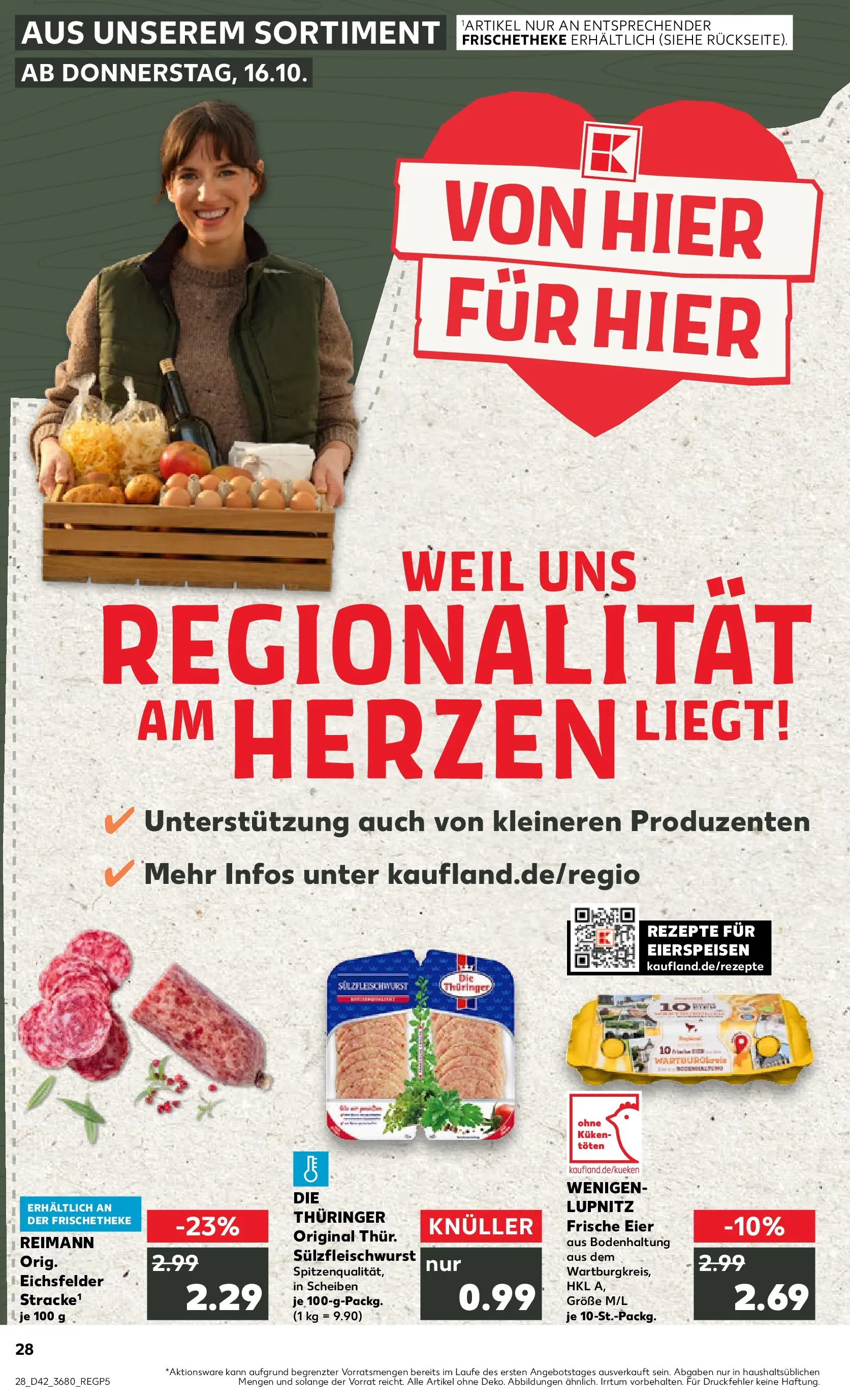 Prospekt Kaufland ab 15.10.2025 » Angebote Online zum Blättern | Seite: 28 | Produkte: Eier