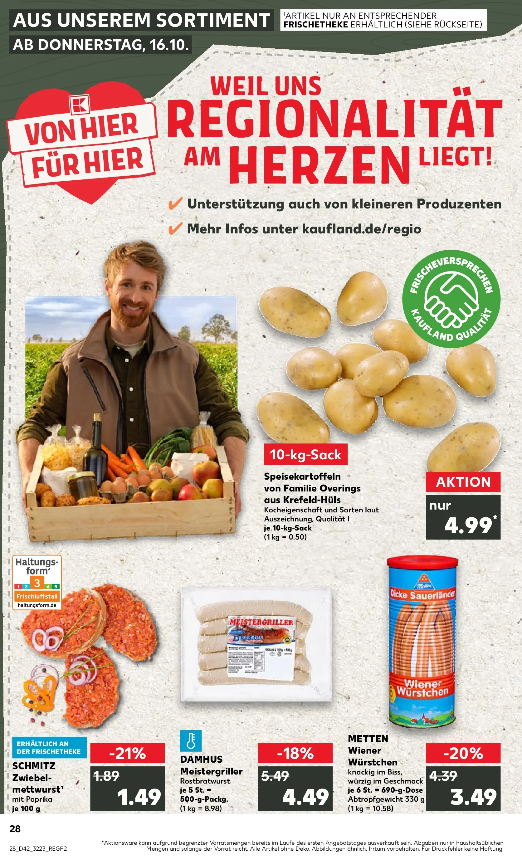 Prospekt Kaufland ab 15.10.2025 » Angebote und Werbung Online | Seite: 28 | Produkte: Wiener wurstchen, Paprika Prospekt Kaufland ab 15.10.2025 » Angebote Online zum Blättern | Seite: 28 | Produkte: Wiener wurstchen, Paprika