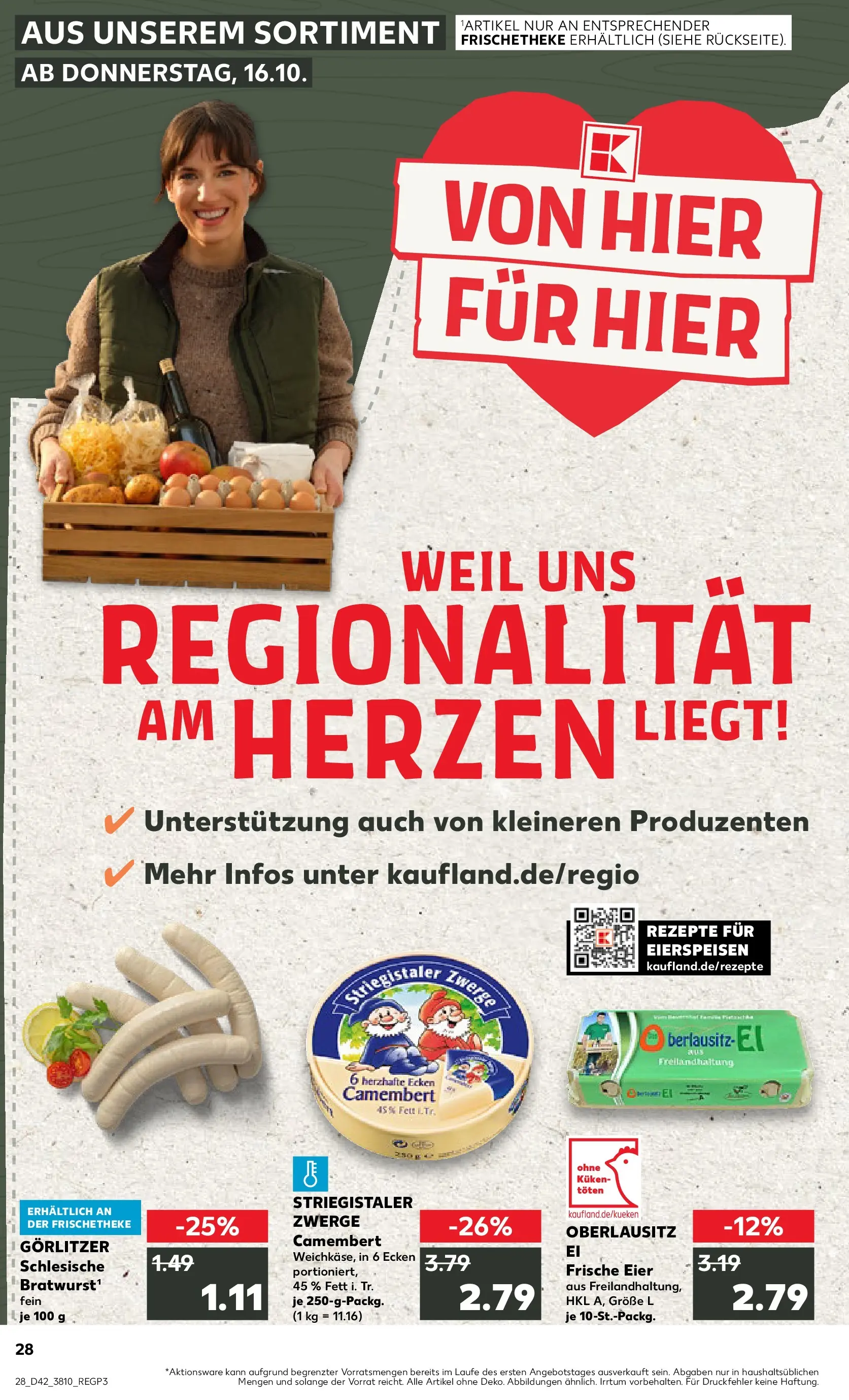 Prospekt Kaufland ab 15.10.2025 » Angebote und Werbung Online | Seite: 28 | Produkte: Eier Prospekt Kaufland ab 15.10.2025 » Angebote Online zum Blättern | Seite: 28 | Produkte: Eier