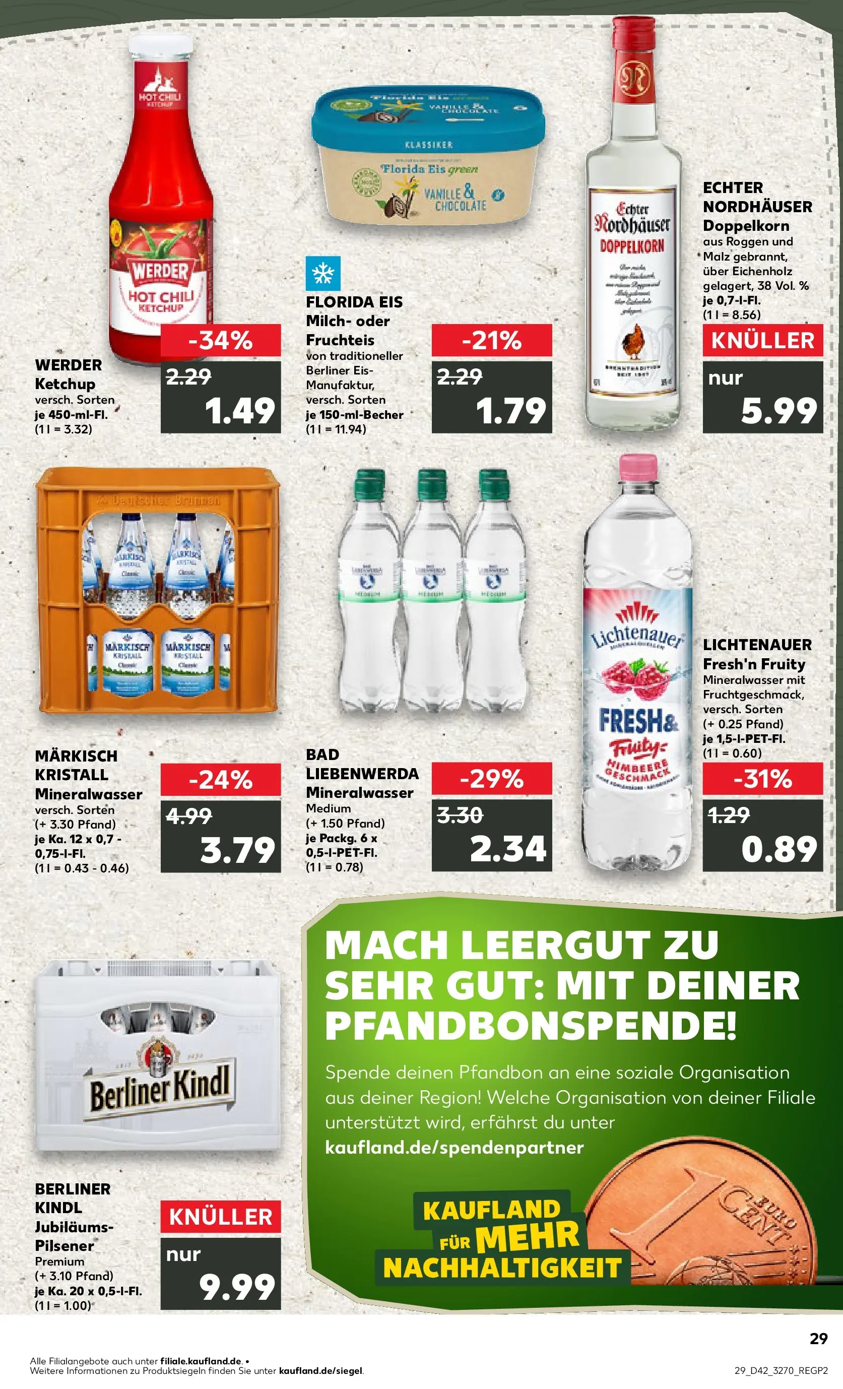 Prospekt Kaufland ab 15.10.2025 » Angebote und Werbung Online | Seite: 29 | Produkte: Berliner, Milch, Bad, Chili Prospekt Kaufland ab 15.10.2025 » Angebote Online zum Blättern | Seite: 29 | Produkte: Berliner, Milch, Bad, Chili