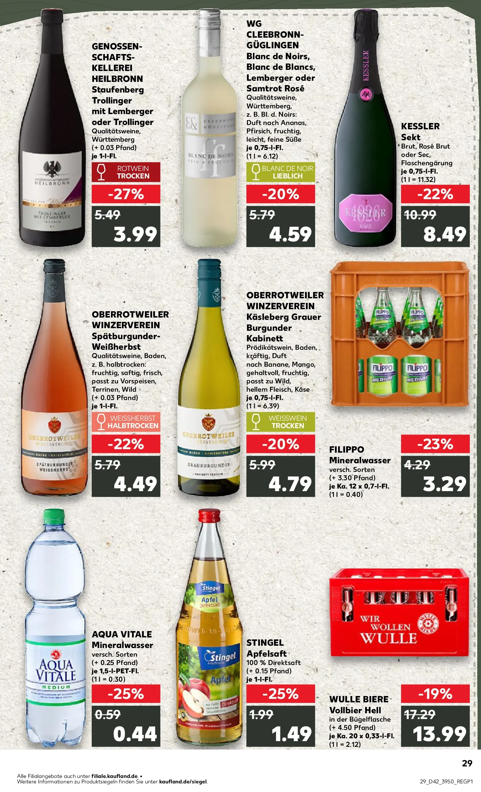 Prospekt Kaufland ab 15.10.2025 » Angebote und Werbung Online | Seite: 29 | Produkte: Käse, Rotwein, Duft, Mineralwasser Prospekt Kaufland ab 15.10.2025 » Angebote Online zum Blättern | Seite: 29 | Produkte: Käse, Rotwein, Duft, Mineralwasser