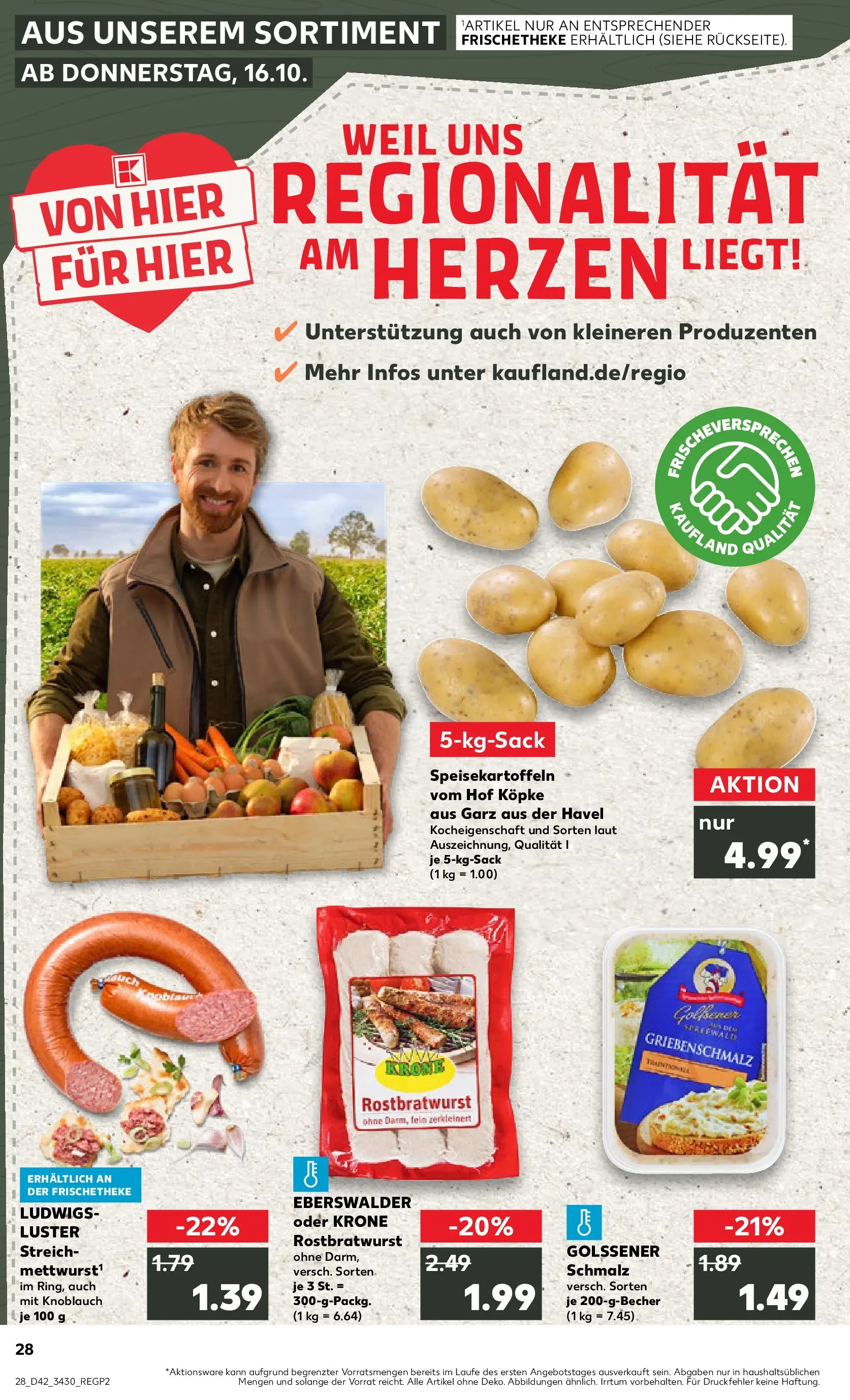 Prospekt Kaufland ab 15.10.2025 » Angebote und Werbung Online | Seite: 28 | Produkte: Knoblauch Prospekt Kaufland ab 15.10.2025 » Angebote Online zum Blättern | Seite: 28 | Produkte: Knoblauch