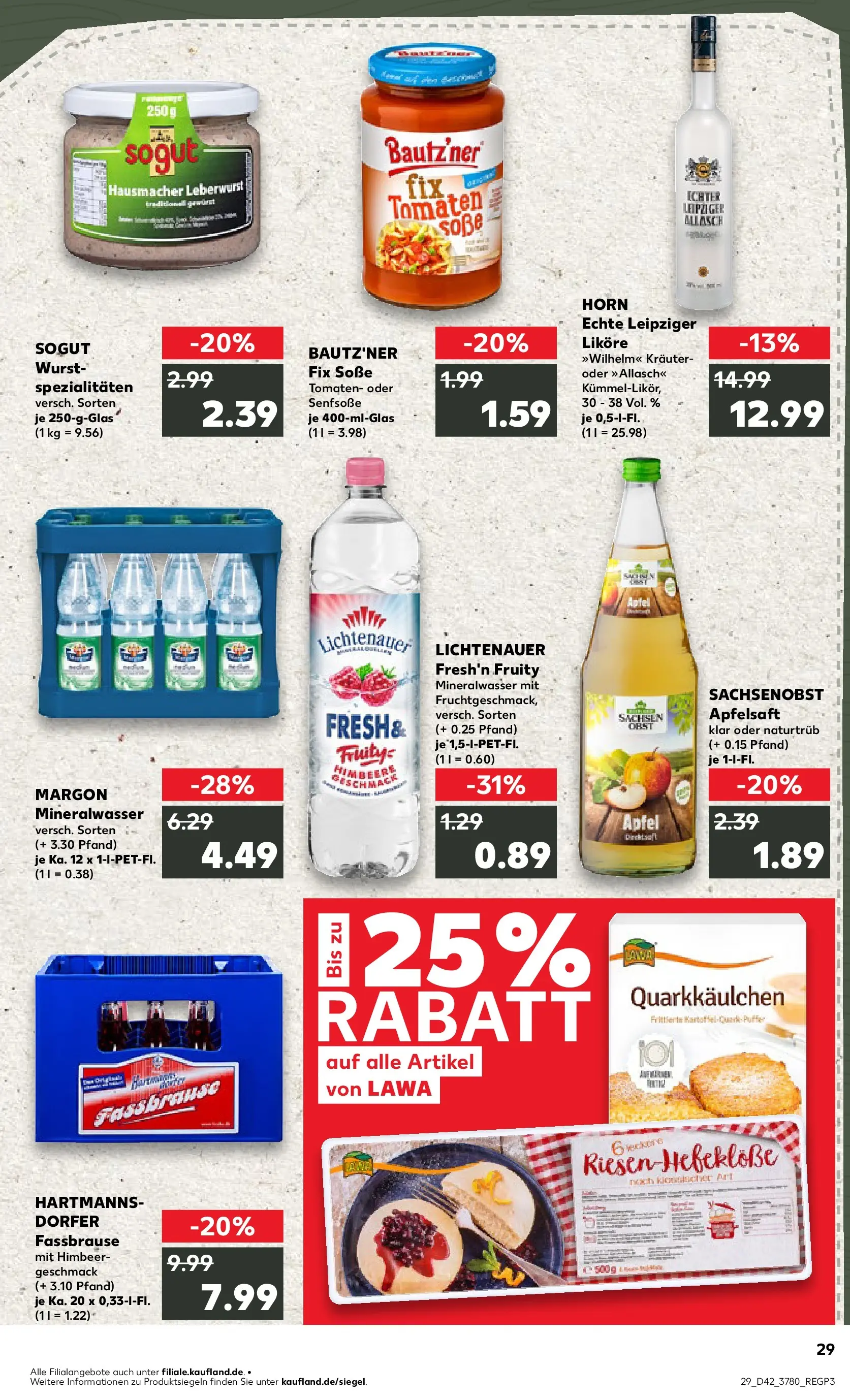 Prospekt Kaufland ab 15.10.2025 » Angebote und Werbung Online | Seite: 29 | Produkte: Äpfel, Tomaten, Apfelsaft, Fassbrause Prospekt Kaufland ab 15.10.2025 » Angebote Online zum Blättern | Seite: 29 | Produkte: Äpfel, Tomaten, Apfelsaft, Fassbrause