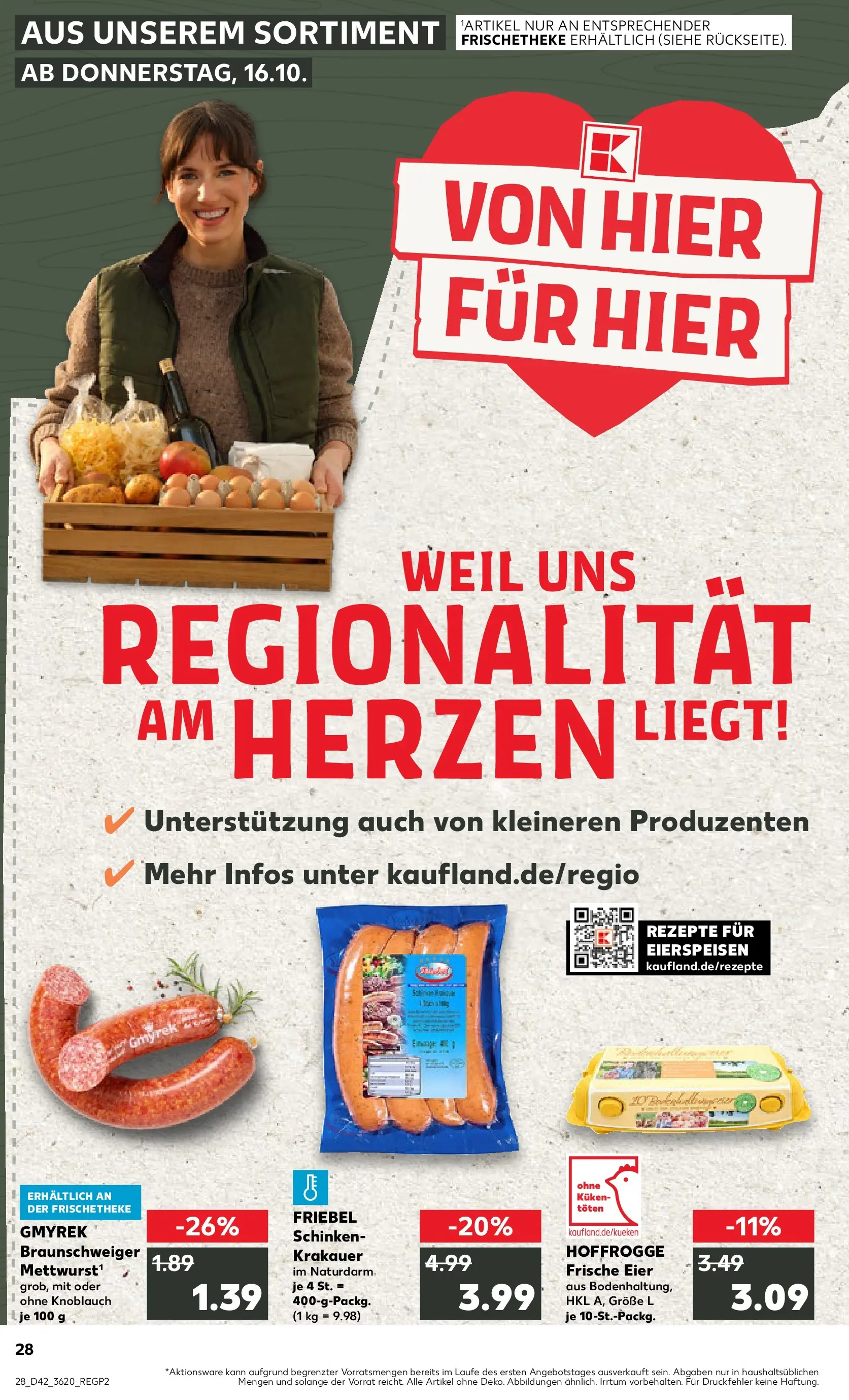 Prospekt Kaufland ab 15.10.2025 » Angebote und Werbung Online | Seite: 28 | Produkte: Eier, Knoblauch, Schinken Prospekt Kaufland ab 15.10.2025 » Angebote Online zum Blättern | Seite: 28 | Produkte: Eier, Knoblauch, Schinken