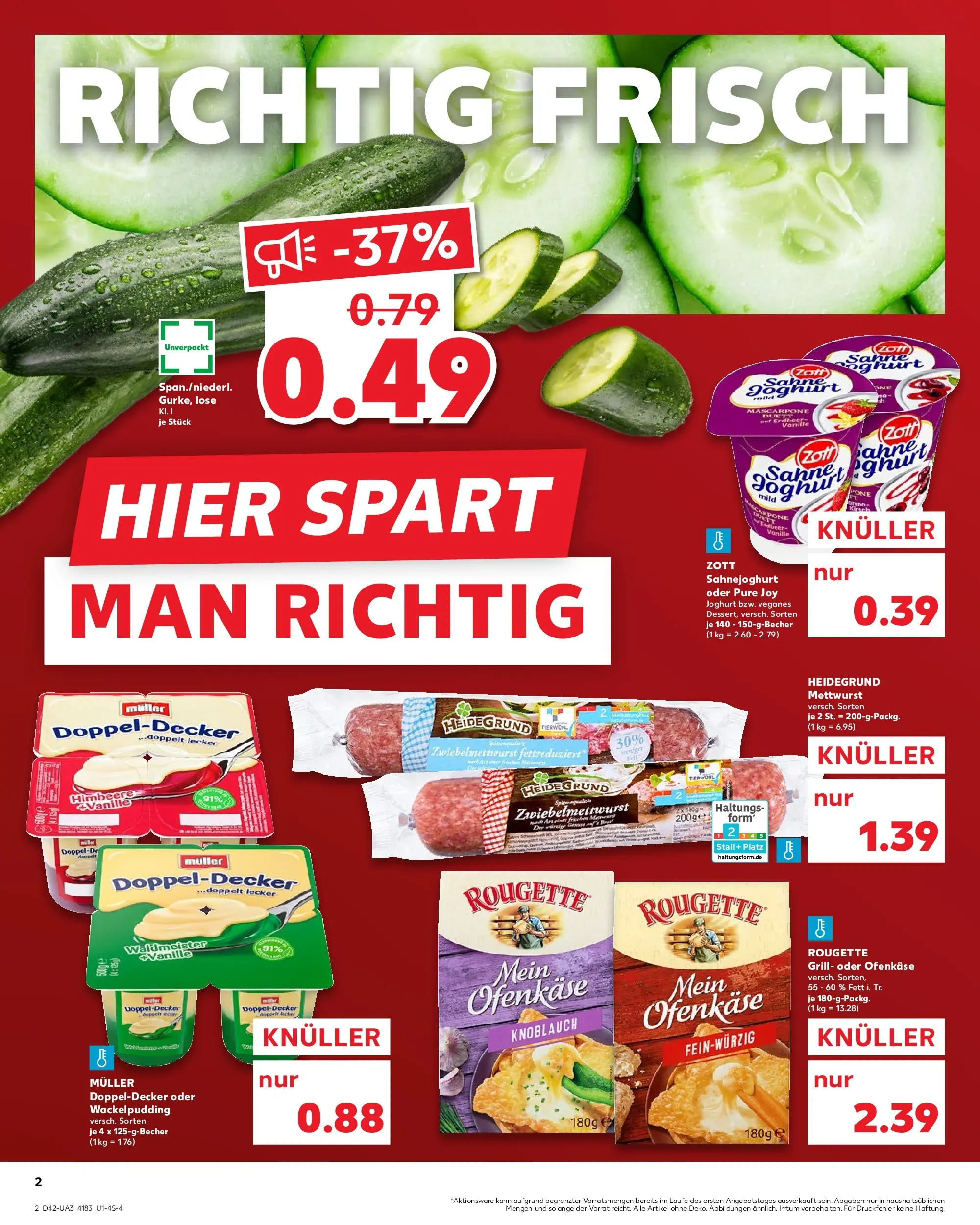 Prospekt Kaufland ab 15.10.2025 » Angebote Online zum Blättern | Seite: 2 | Produkte: Grill, Mascarpone, Joghurt, Pudding