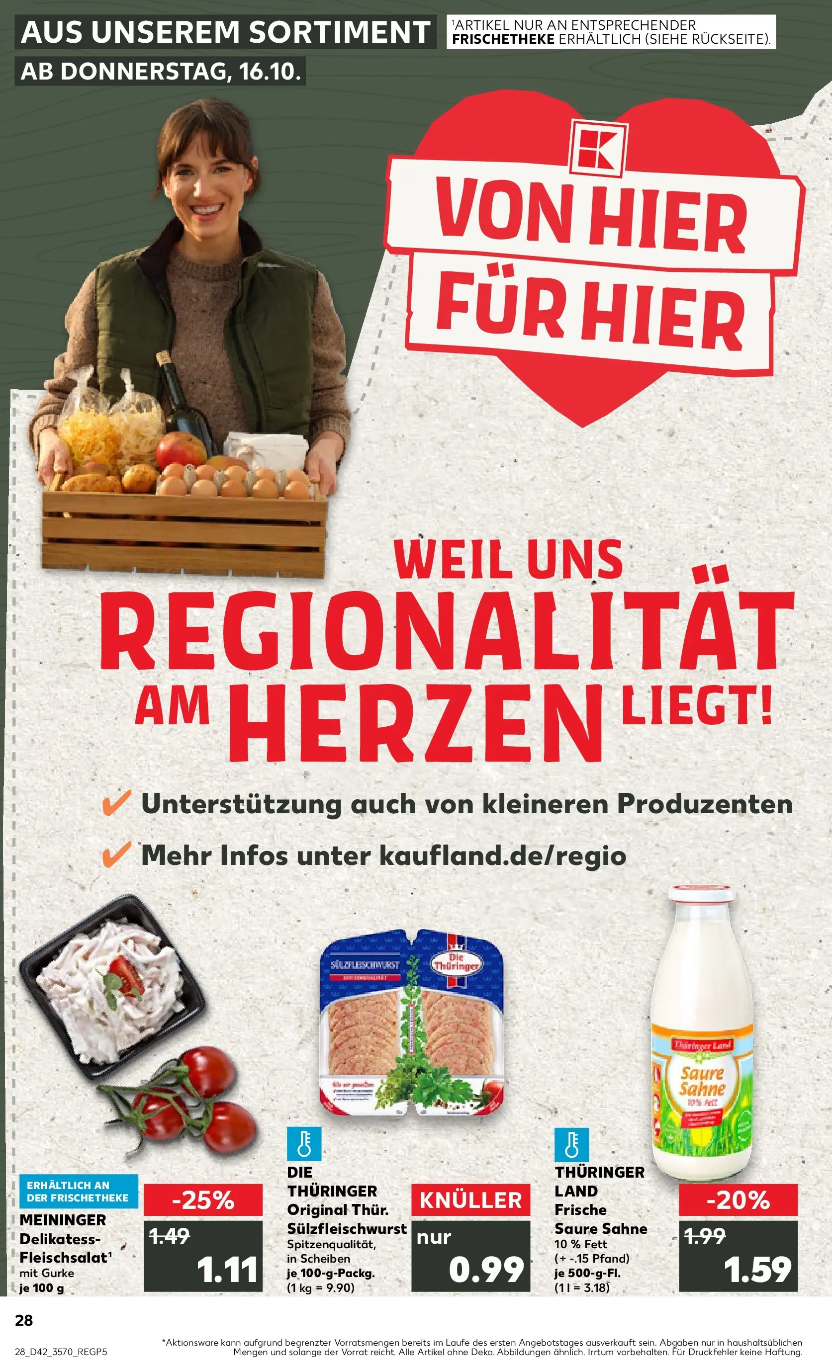 Prospekt Kaufland ab 15.10.2025 » Angebote und Werbung Online | Seite: 28 | Produkte: Sahne Prospekt Kaufland ab 15.10.2025 » Angebote Online zum Blättern | Seite: 28 | Produkte: Sahne