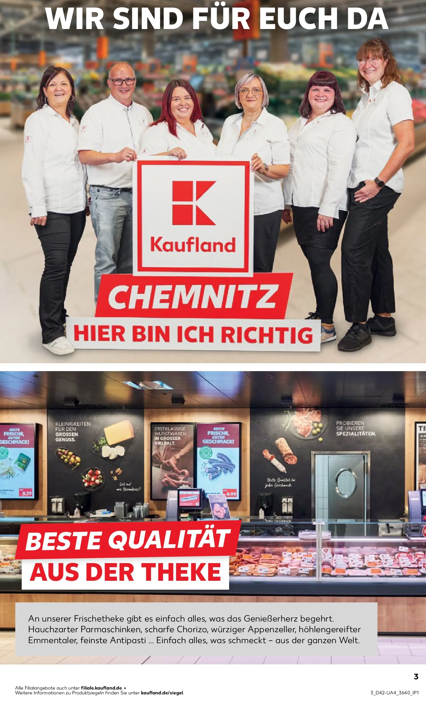Prospekt Kaufland ab 15.10.2025 » Angebote und Werbung Online | Seite: 3 | Produkte: Theke Prospekt Kaufland ab 15.10.2025 » Angebote Online zum Blättern | Seite: 3 | Produkte: Theke