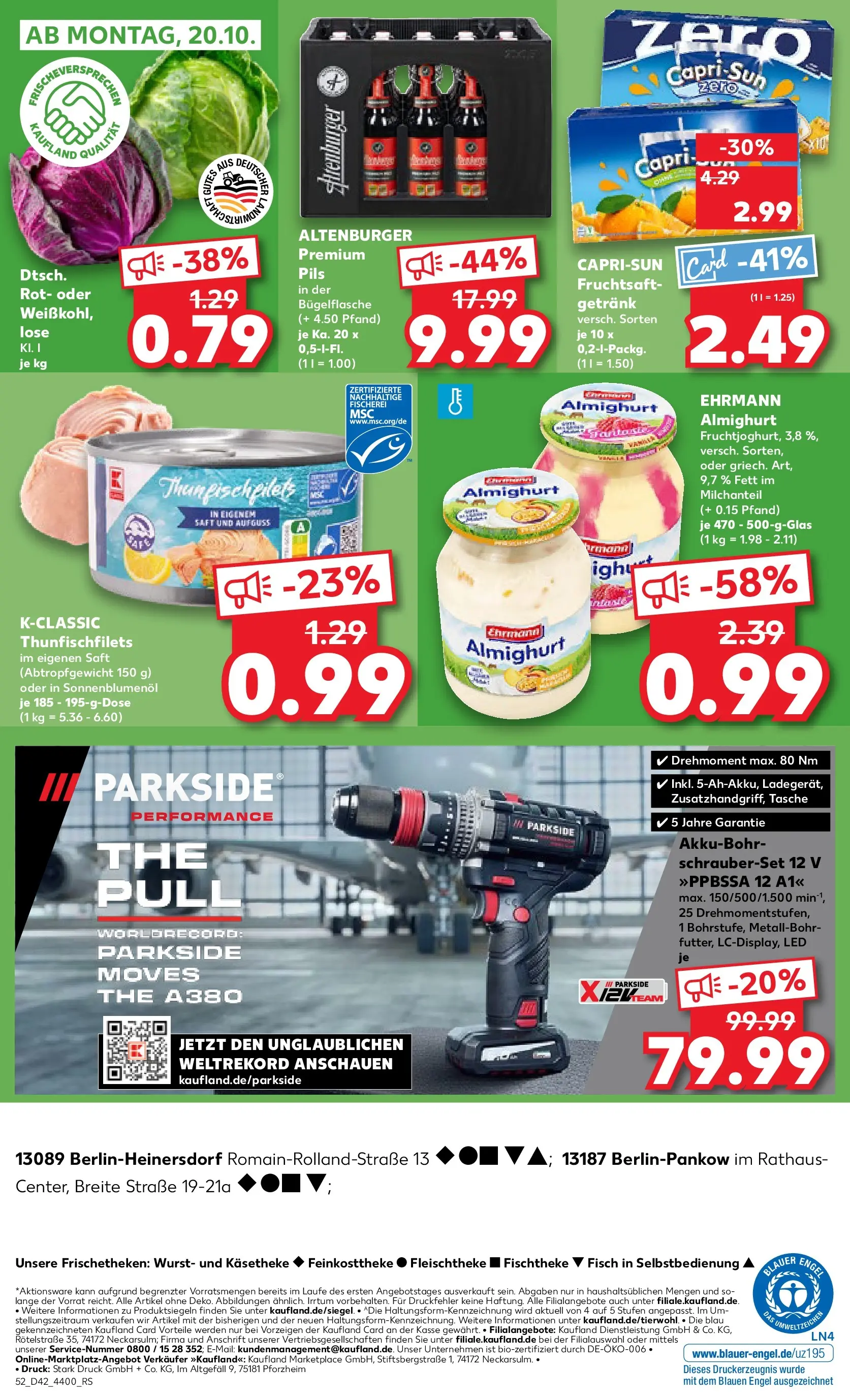 Prospekt Kaufland ab 15.10.2025 » Angebote und Werbung Online | Seite: 52 | Produkte: Tasche, Sonnenblumenol, Wurst, Saft Prospekt Kaufland ab 15.10.2025 » Angebote Online zum Blättern | Seite: 52 | Produkte: Tasche, Sonnenblumenol, Wurst, Saft