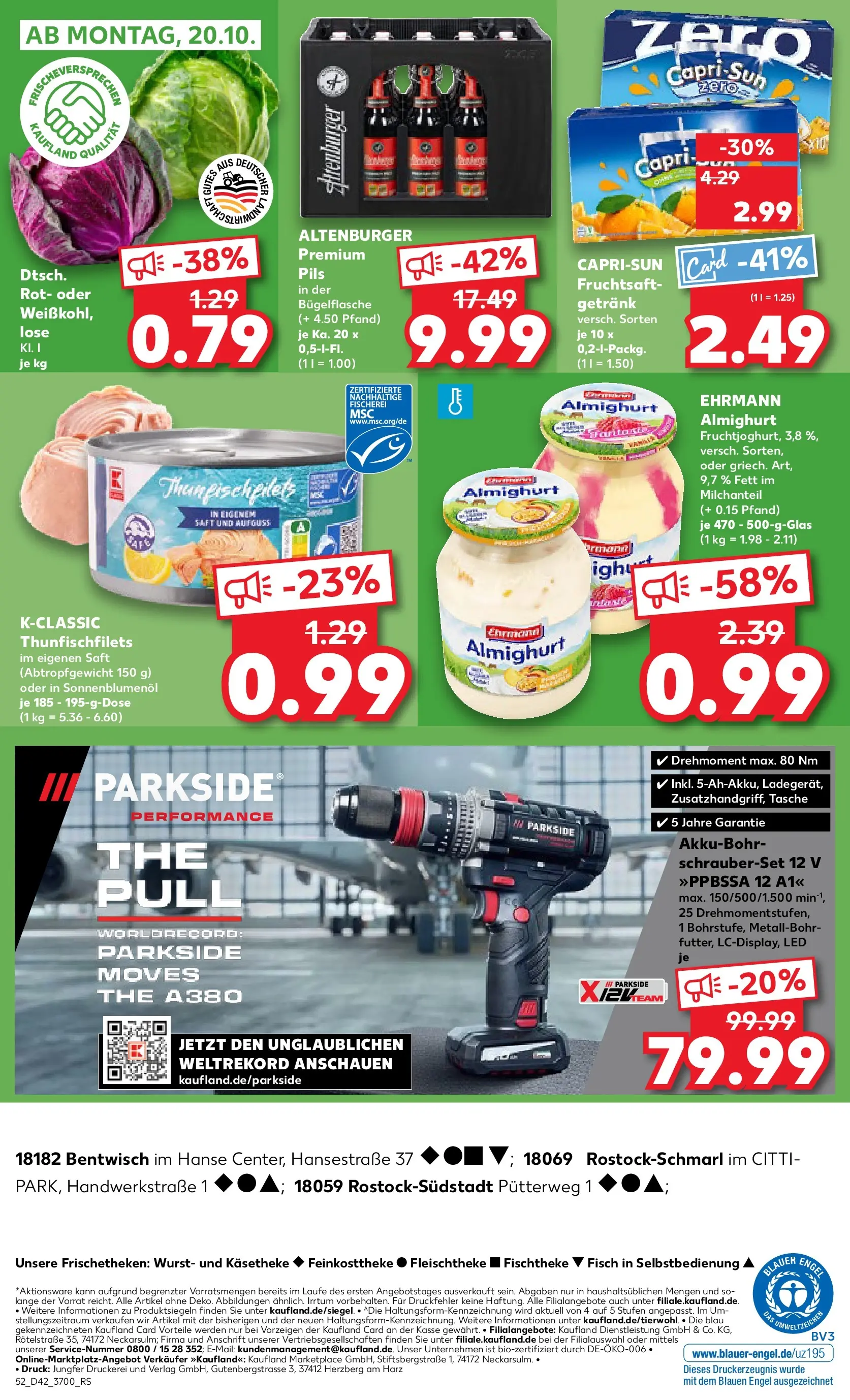 Prospekt Kaufland ab 15.10.2025 » Angebote und Werbung Online | Seite: 52 | Produkte: Tasche, Pils, Wurst, Saft Prospekt Kaufland ab 15.10.2025 » Angebote Online zum Blättern | Seite: 52 | Produkte: Tasche, Pils, Wurst, Saft