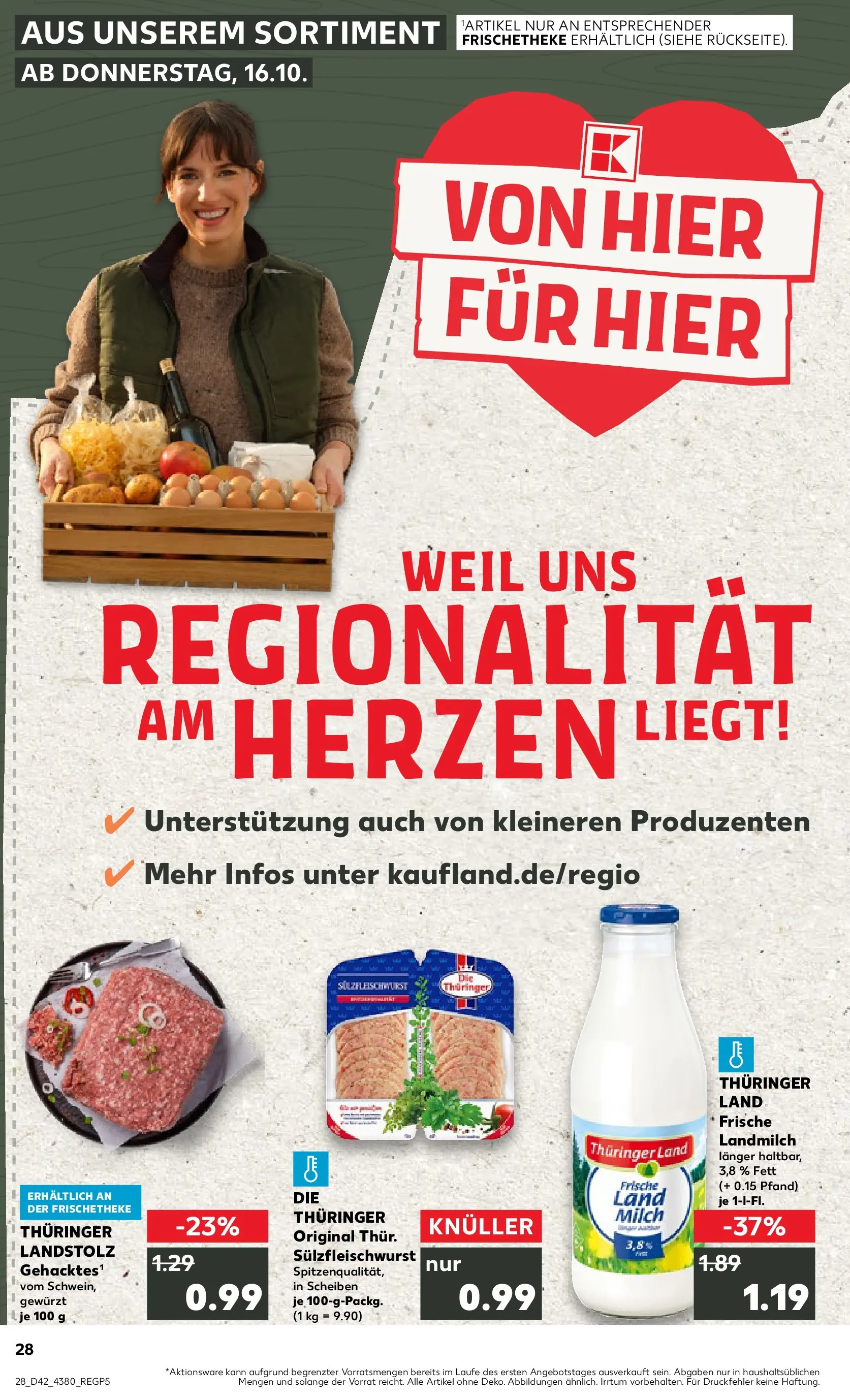 Prospekt Kaufland ab 15.10.2025 » Angebote und Werbung Online | Seite: 28 | Produkte: Milch Prospekt Kaufland ab 15.10.2025 » Angebote Online zum Blättern | Seite: 28 | Produkte: Milch