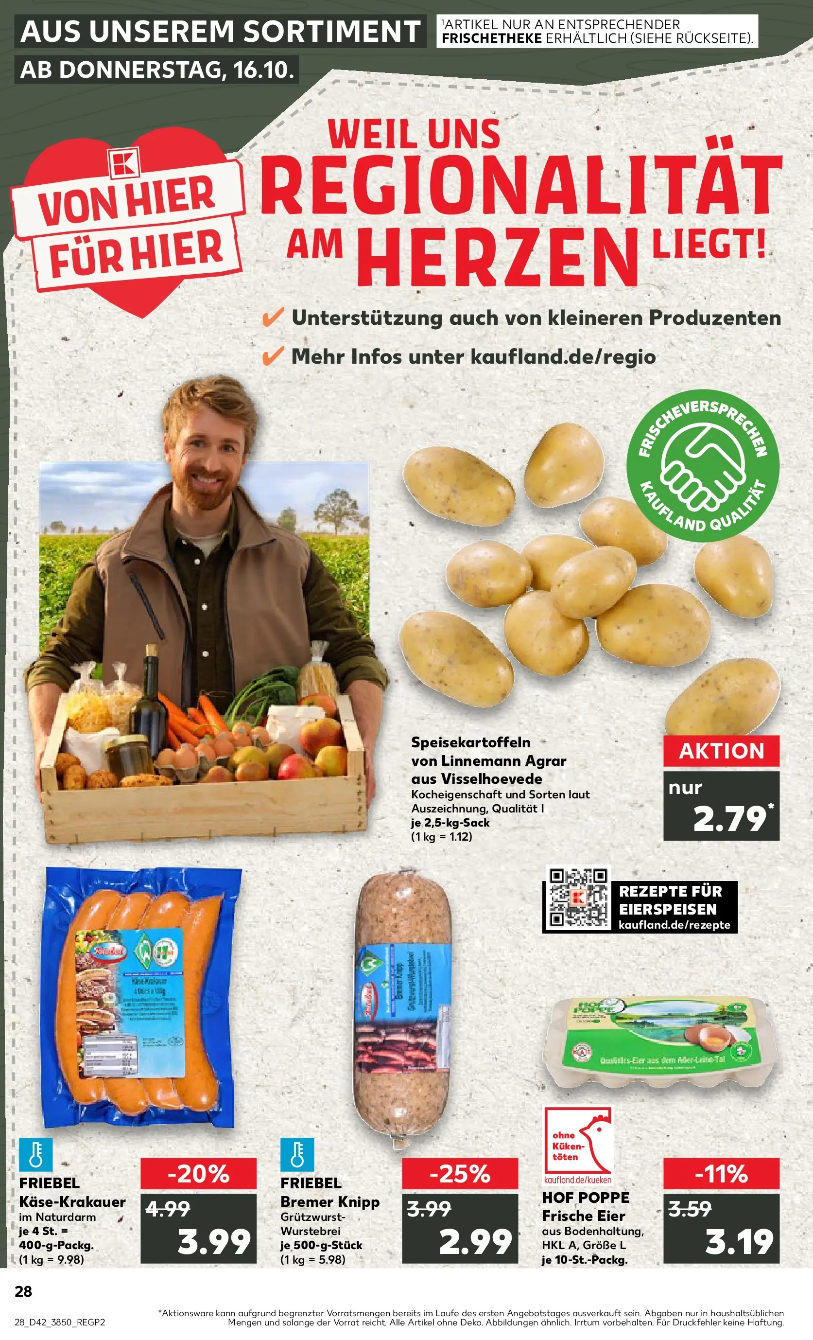 Prospekt Kaufland ab 15.10.2025 » Angebote Online zum Blättern | Seite: 28 | Produkte: Eier