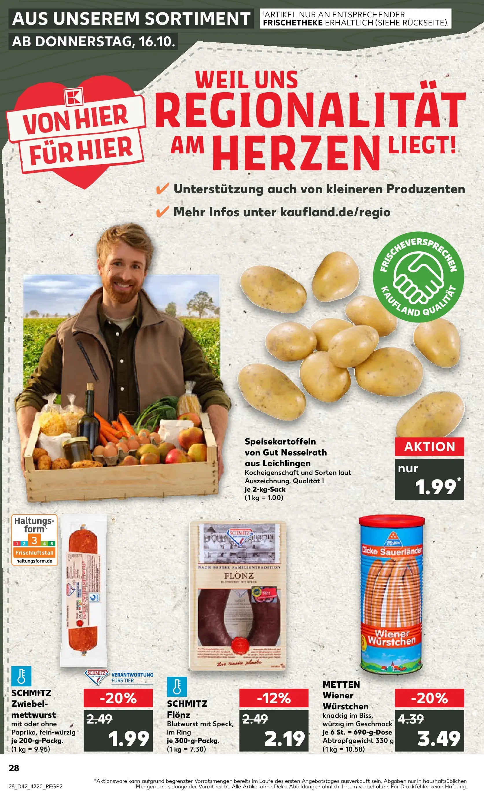 Prospekt Kaufland ab 15.10.2025 » Angebote Online zum Blättern | Seite: 28 | Produkte: Wiener wurstchen