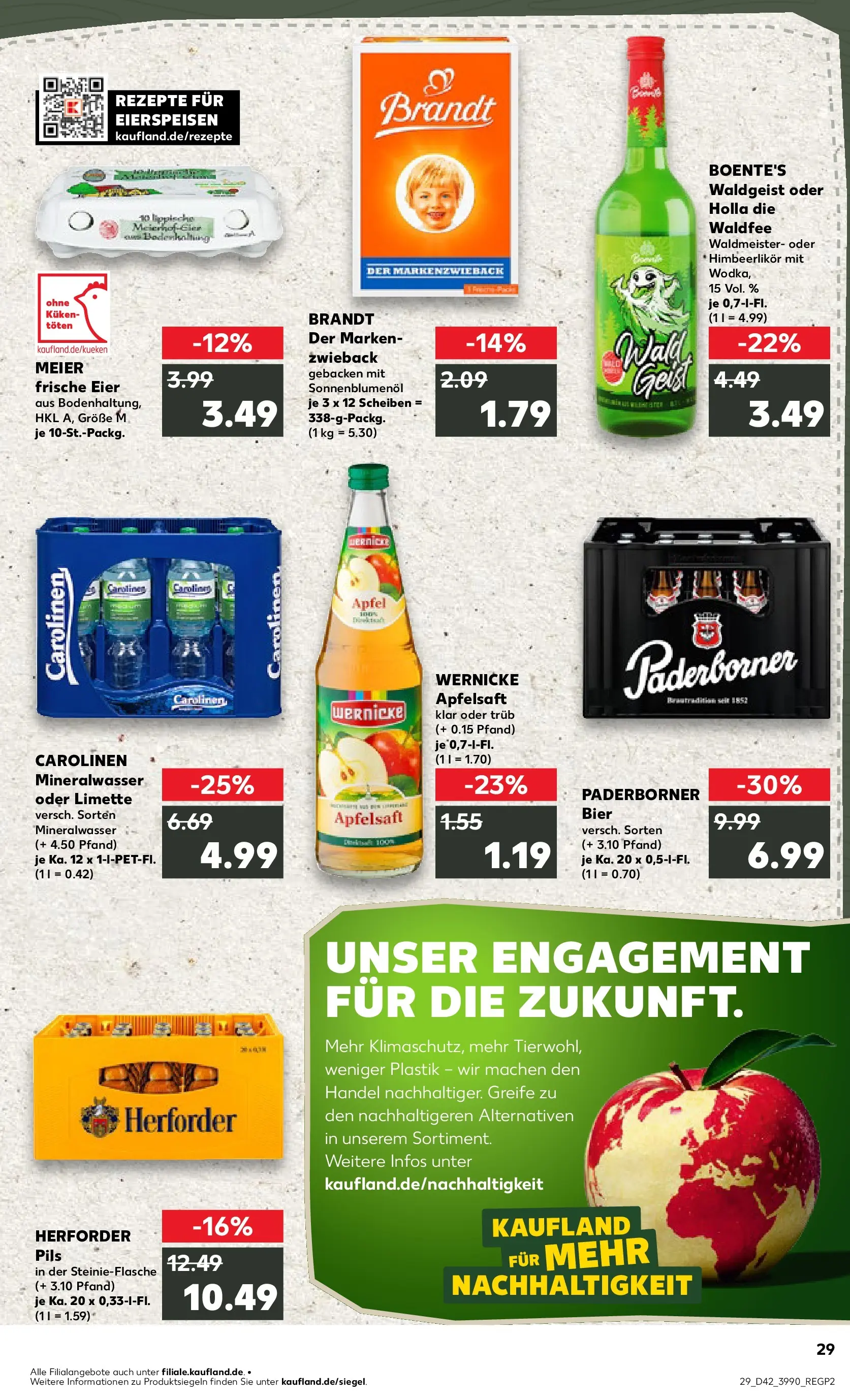 Prospekt Kaufland ab 15.10.2025 » Angebote und Werbung Online | Seite: 29 | Produkte: Sonnenblumenol, Pils, Äpfel, Apfelsaft Prospekt Kaufland ab 15.10.2025 » Angebote Online zum Blättern | Seite: 29 | Produkte: Sonnenblumenol, Pils, Äpfel, Apfelsaft