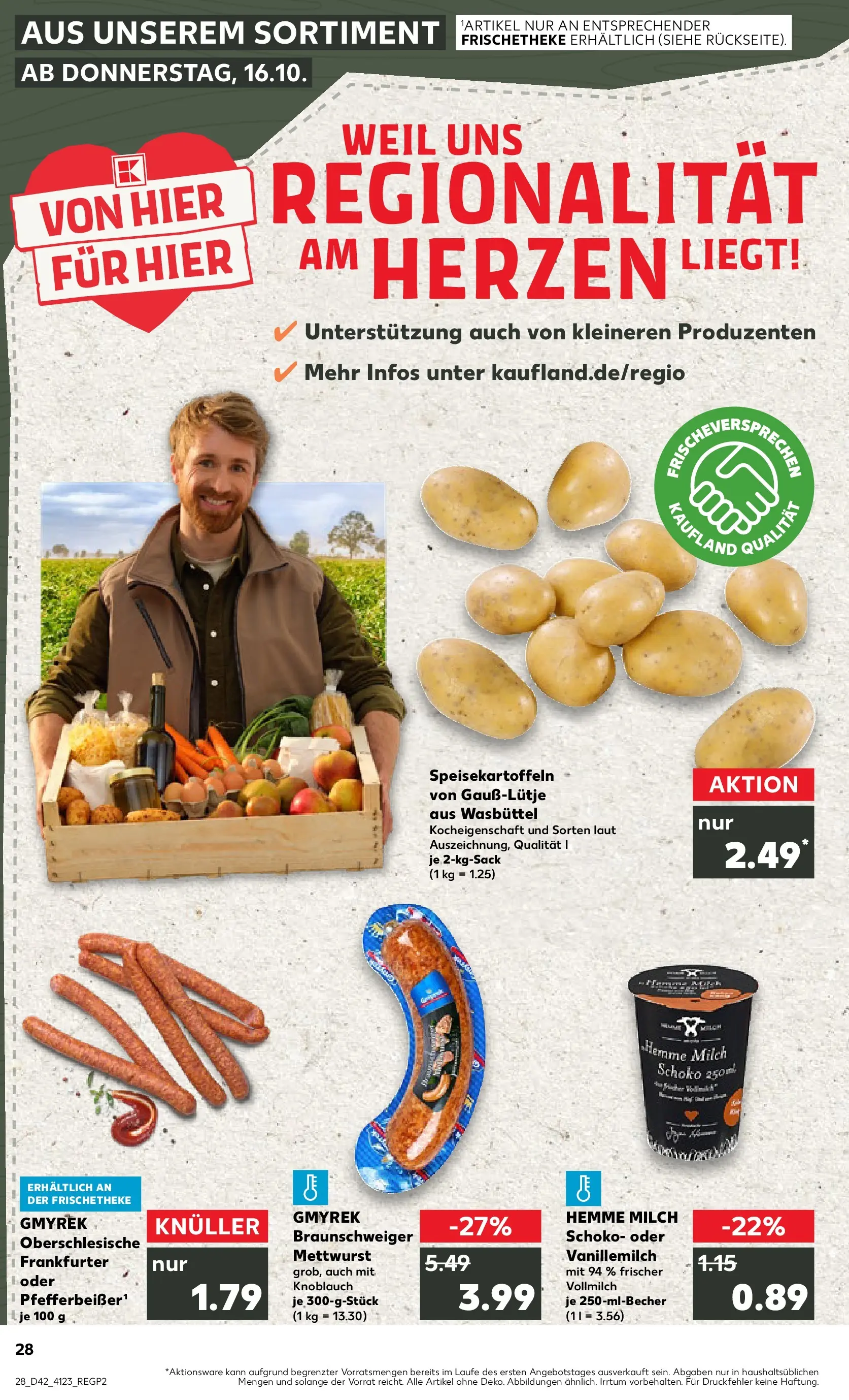 Prospekt Kaufland ab 15.10.2025 » Angebote und Werbung Online | Seite: 28 | Produkte: Milch, Knoblauch Prospekt Kaufland ab 15.10.2025 » Angebote Online zum Blättern | Seite: 28 | Produkte: Milch, Knoblauch