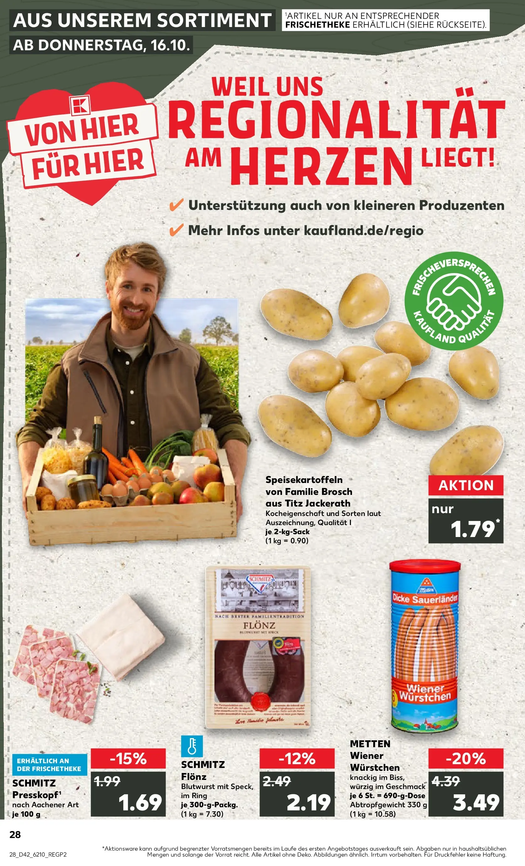 Prospekt Kaufland ab 15.10.2025 » Angebote Online zum Blättern | Seite: 28 | Produkte: Wiener wurstchen