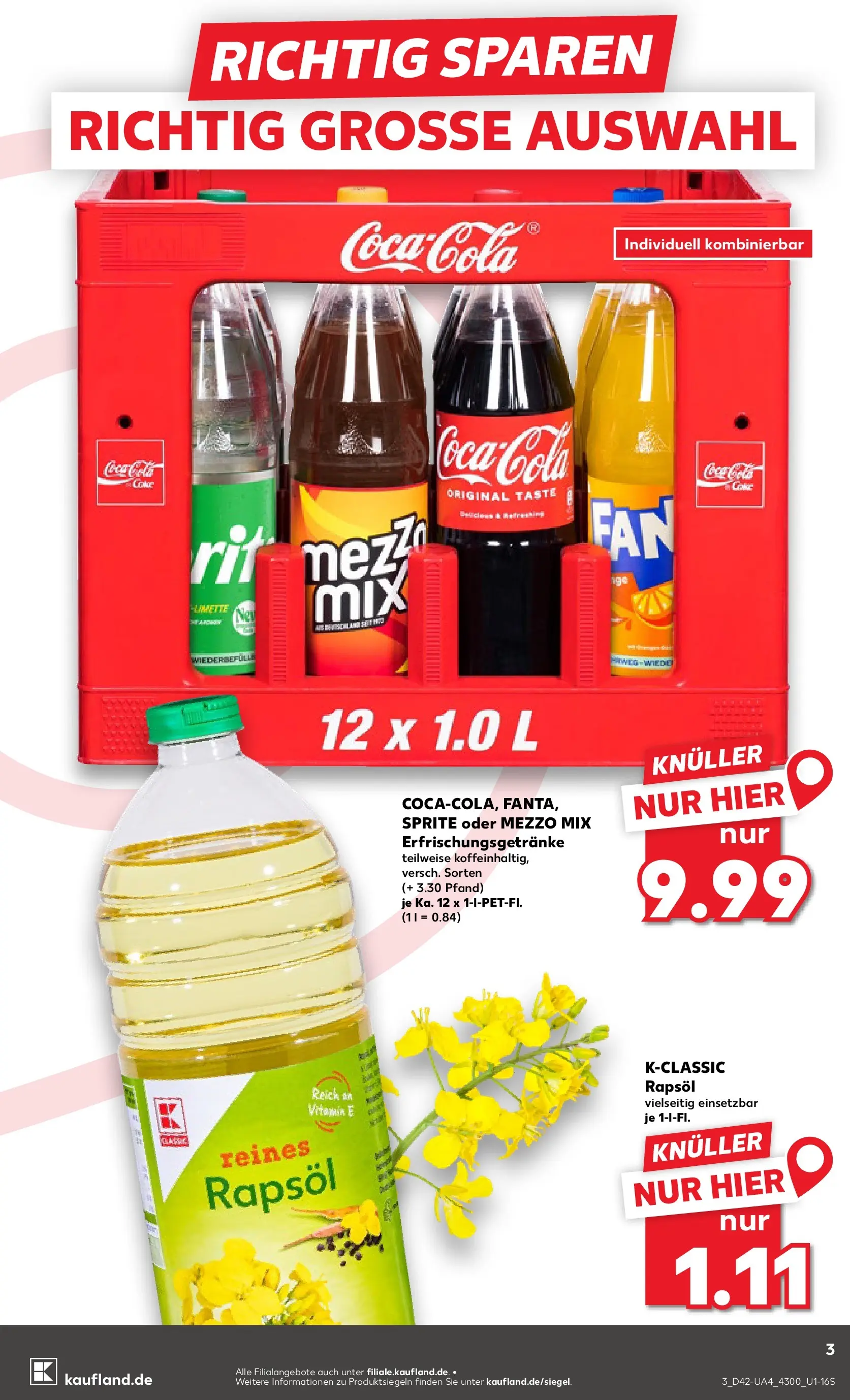 Prospekt Kaufland ab 15.10.2025 » Angebote und Werbung Online | Seite: 3 | Produkte: Sprite, Rapsöl, Limette, Oder mezzo mix Prospekt Kaufland ab 15.10.2025 » Angebote Online zum Blättern | Seite: 3 | Produkte: Sprite, Rapsöl, Limette, Oder mezzo mix