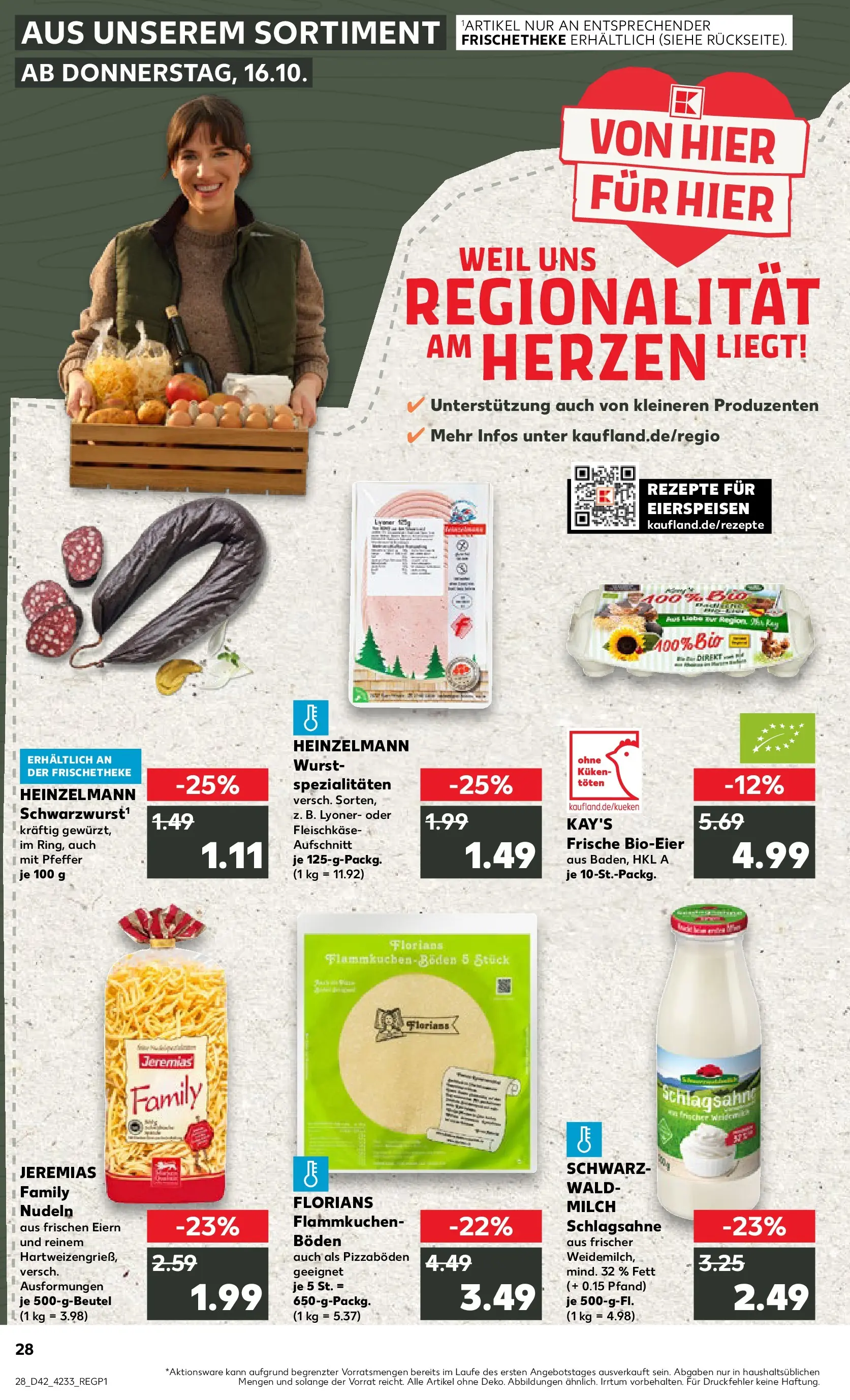 Prospekt Kaufland ab 15.10.2025 » Angebote und Werbung Online | Seite: 28 | Produkte: Pfeffer, Pasta, Pizza, Nudeln Prospekt Kaufland ab 15.10.2025 » Angebote Online zum Blättern | Seite: 28 | Produkte: Pfeffer, Pasta, Pizza, Nudeln