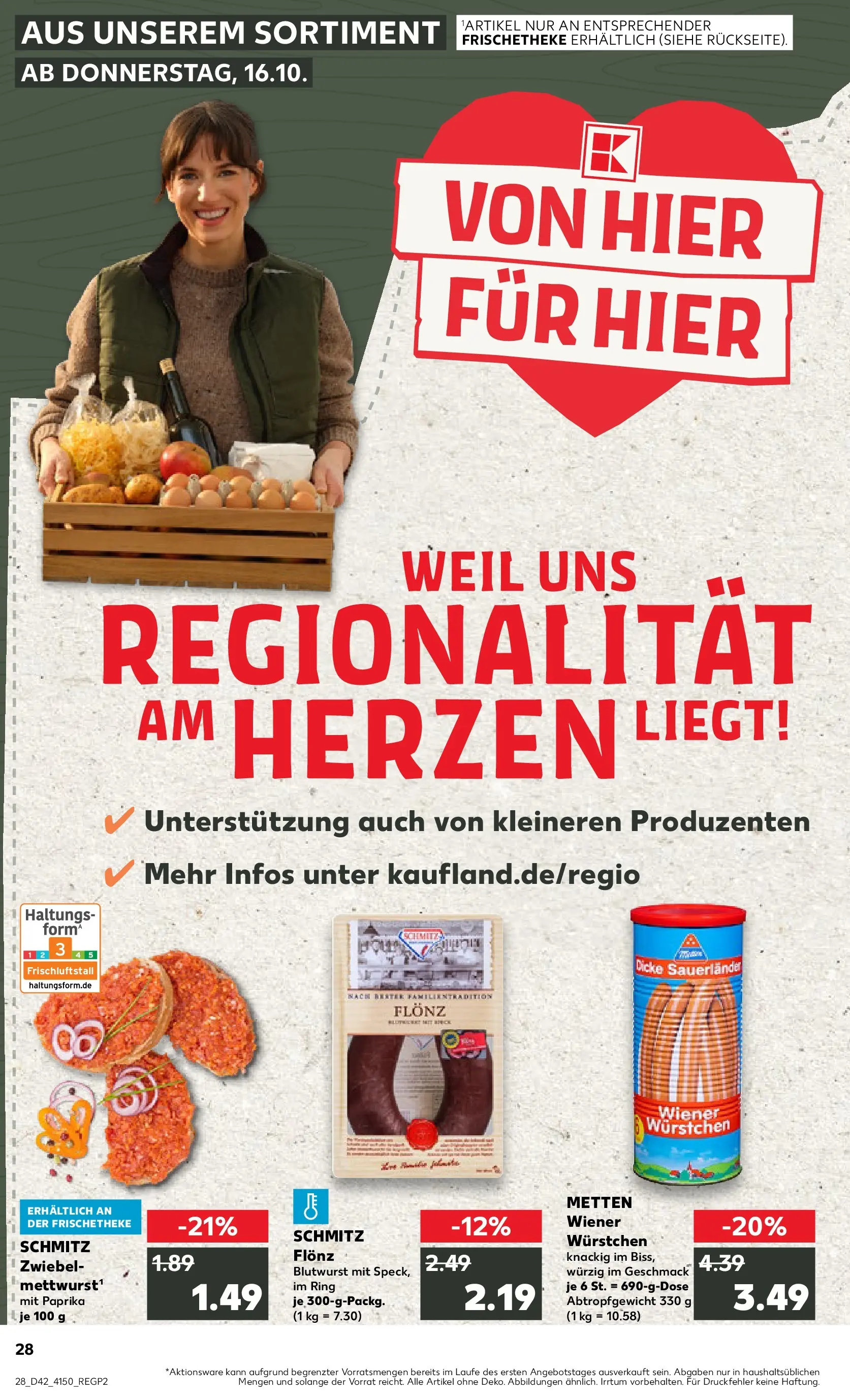 Prospekt Kaufland ab 15.10.2025 » Angebote und Werbung Online | Seite: 28 | Produkte: Wiener wurstchen, Paprika Prospekt Kaufland ab 15.10.2025 » Angebote Online zum Blättern | Seite: 28 | Produkte: Wiener wurstchen, Paprika