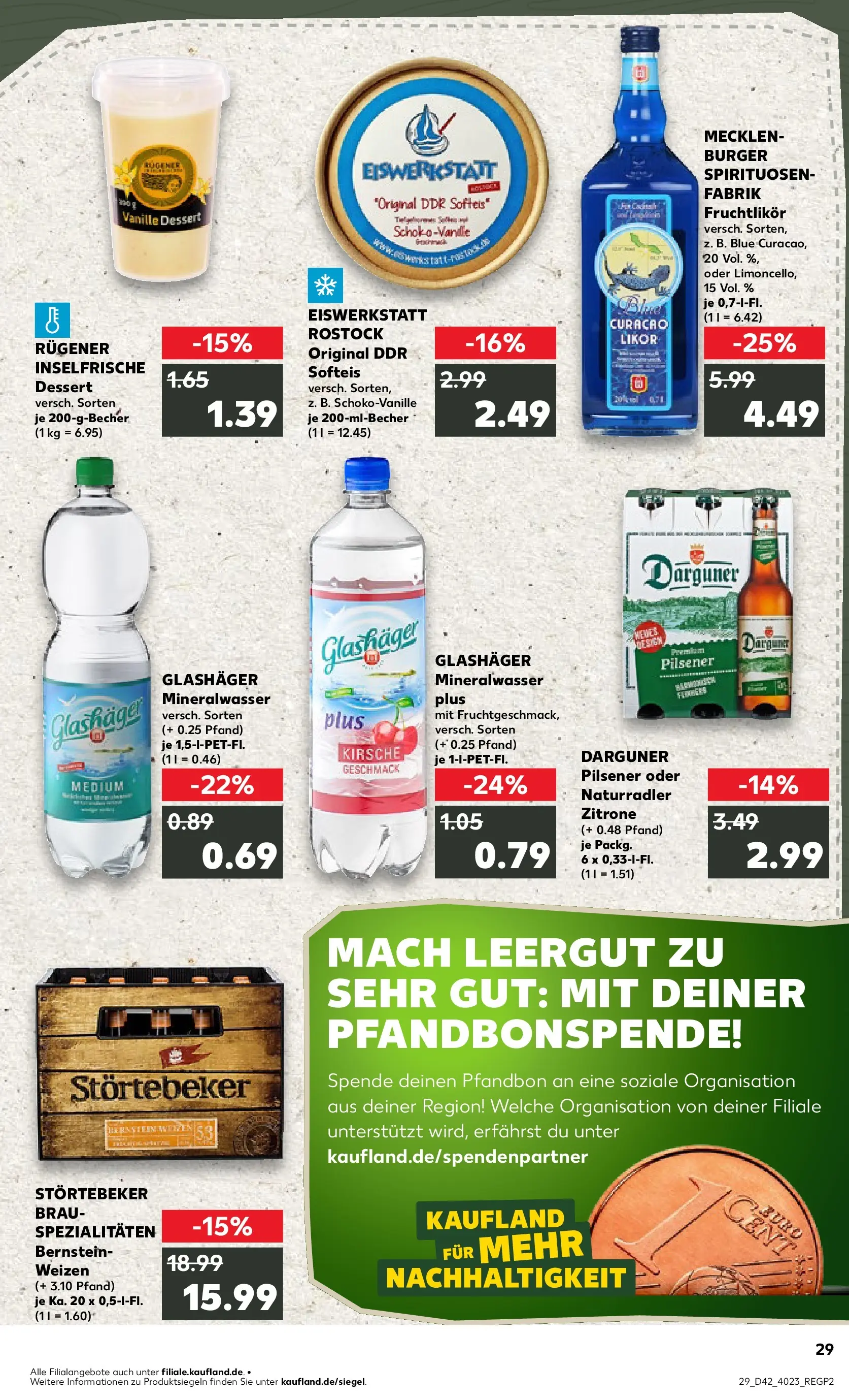 Prospekt Kaufland ab 15.10.2025 » Angebote und Werbung Online | Seite: 29 | Produkte: Likör, Burger, Mineralwasser, Limoncello Prospekt Kaufland ab 15.10.2025 » Angebote Online zum Blättern | Seite: 29 | Produkte: Likör, Burger, Mineralwasser, Limoncello