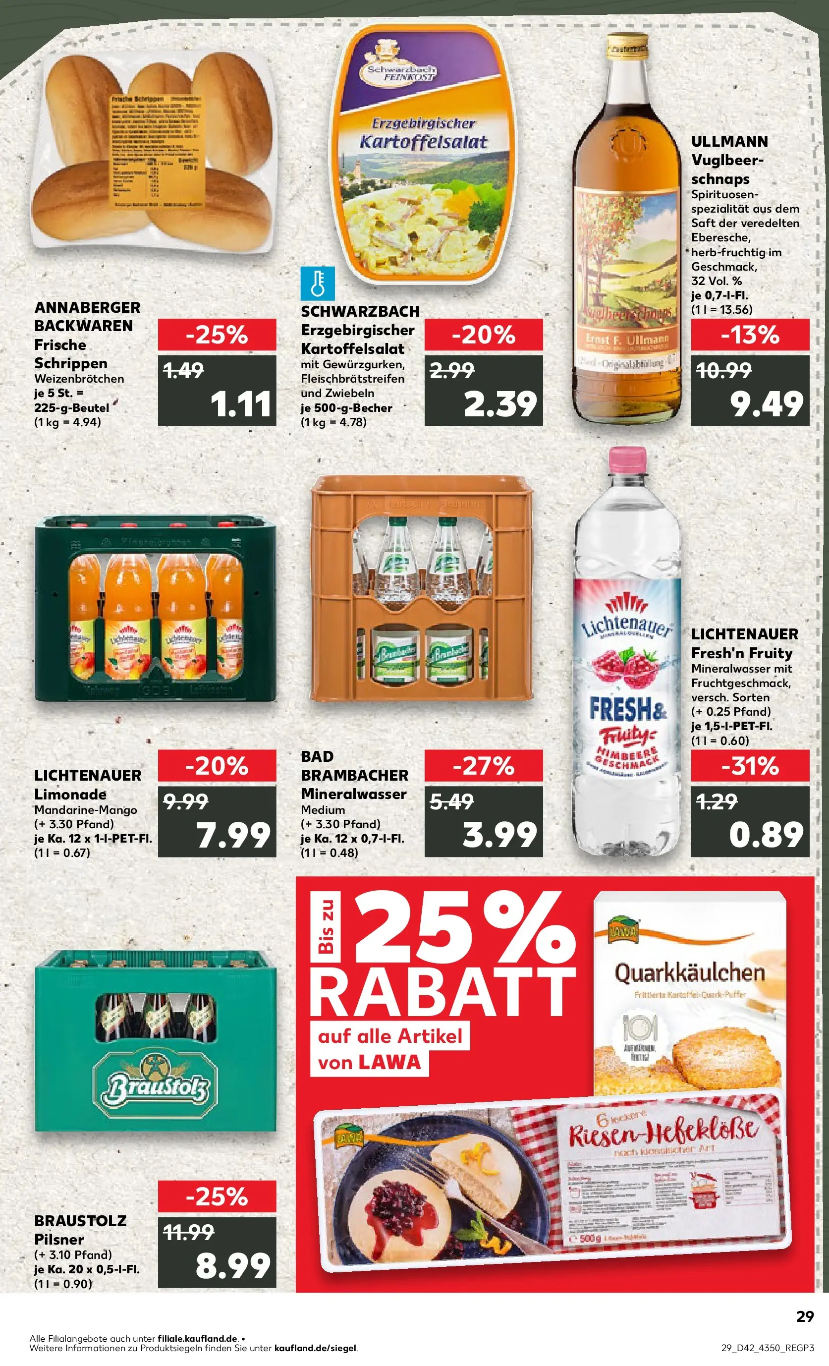 Prospekt Kaufland ab 15.10.2025 » Angebote und Werbung Online | Seite: 29 | Produkte: Limonade, Zwiebeln, Himbeere, Saft Prospekt Kaufland ab 15.10.2025 » Angebote Online zum Blättern | Seite: 29 | Produkte: Limonade, Zwiebeln, Himbeere, Saft