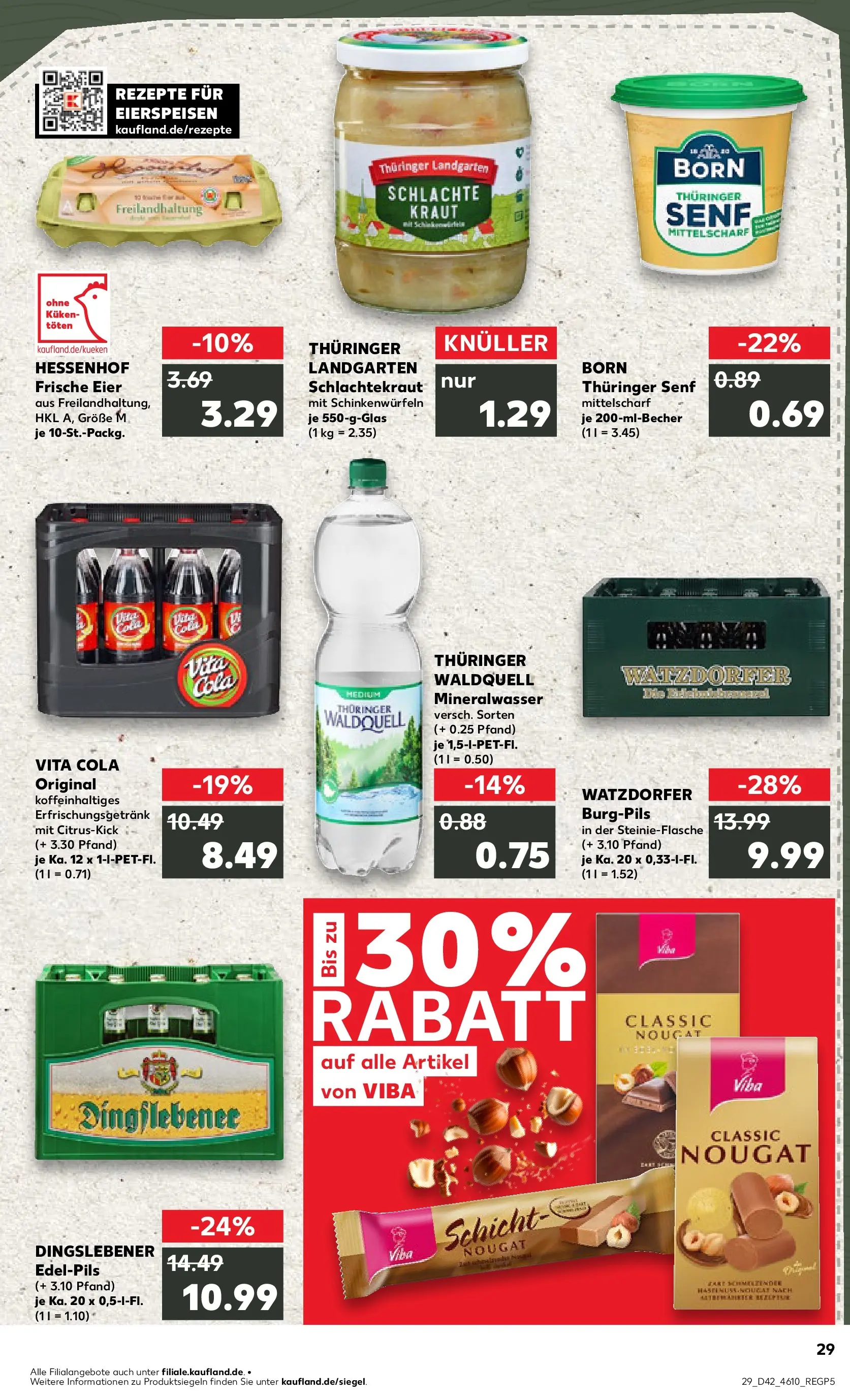 Prospekt Kaufland ab 15.10.2025 » Angebote und Werbung Online | Seite: 29 | Produkte: Cola, Eier, Mineralwasser, Kraut Prospekt Kaufland ab 15.10.2025 » Angebote Online zum Blättern | Seite: 29 | Produkte: Cola, Eier, Mineralwasser, Kraut