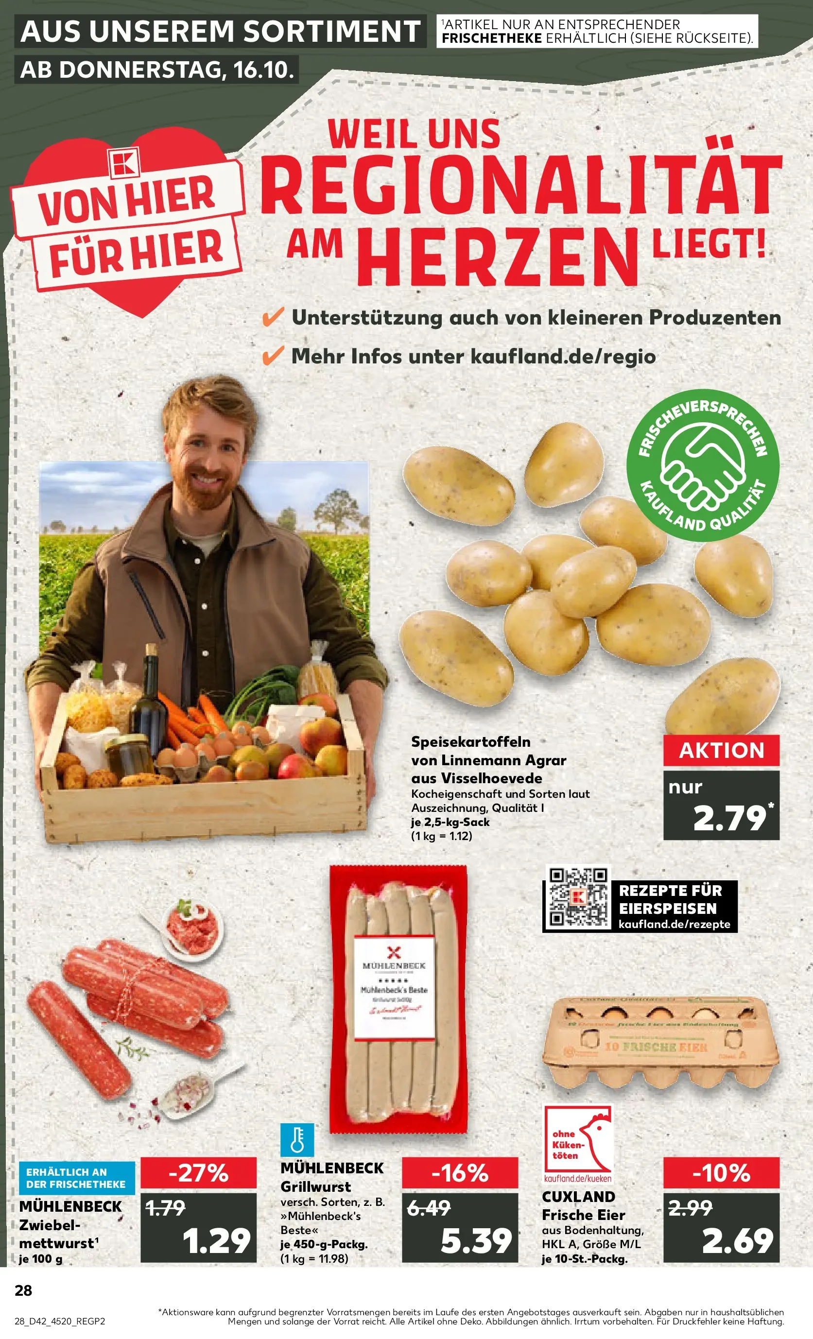 Prospekt Kaufland ab 15.10.2025 » Angebote und Werbung Online | Seite: 28 | Produkte: Eier Prospekt Kaufland ab 15.10.2025 » Angebote Online zum Blättern | Seite: 28 | Produkte: Eier