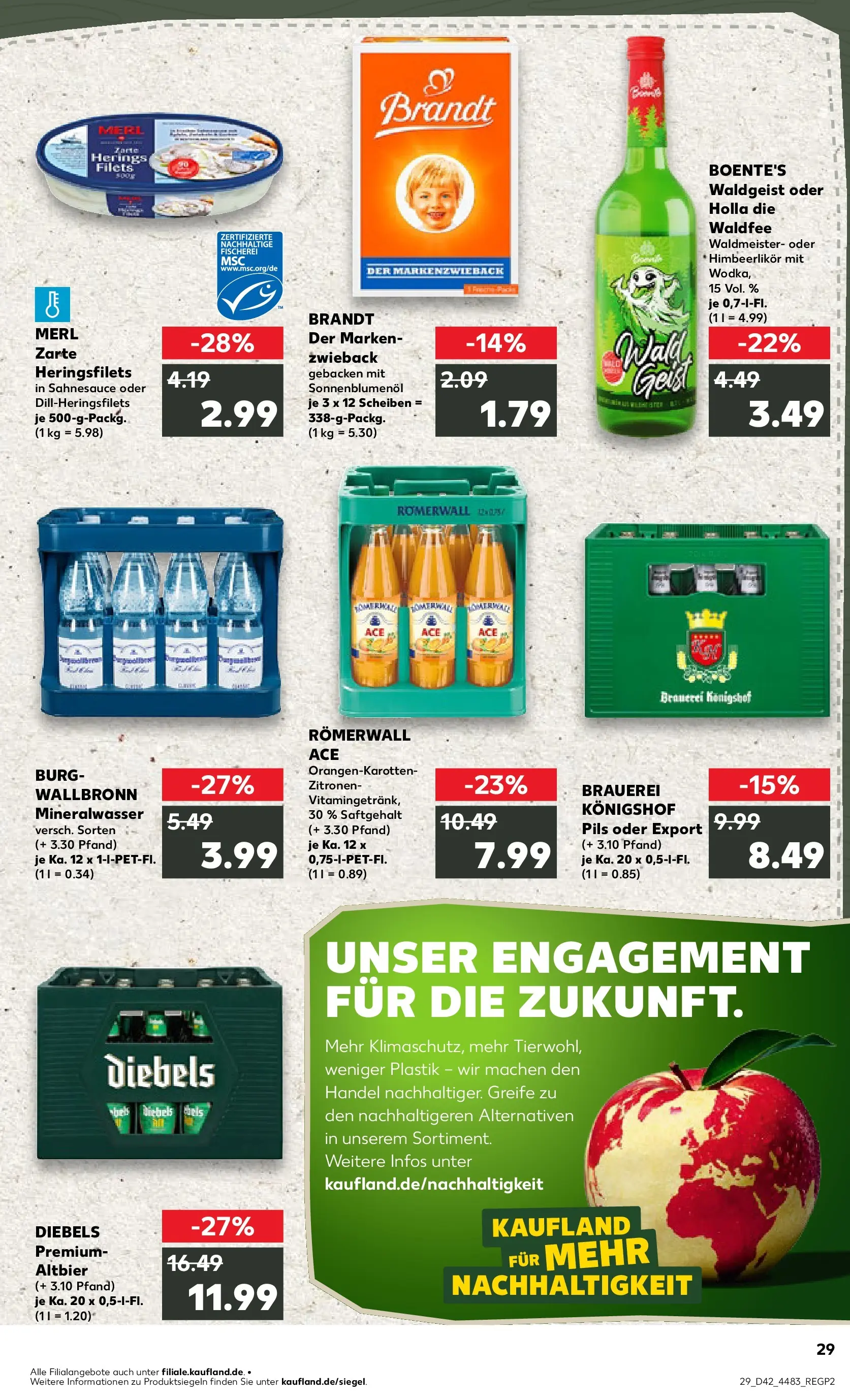 Prospekt Kaufland ab 15.10.2025 » Angebote und Werbung Online | Seite: 29 | Produkte: Sonnenblumenol, Mineralwasser, Diebels, Zitronen Prospekt Kaufland ab 15.10.2025 » Angebote Online zum Blättern | Seite: 29 | Produkte: Sonnenblumenol, Mineralwasser, Diebels, Zitronen
