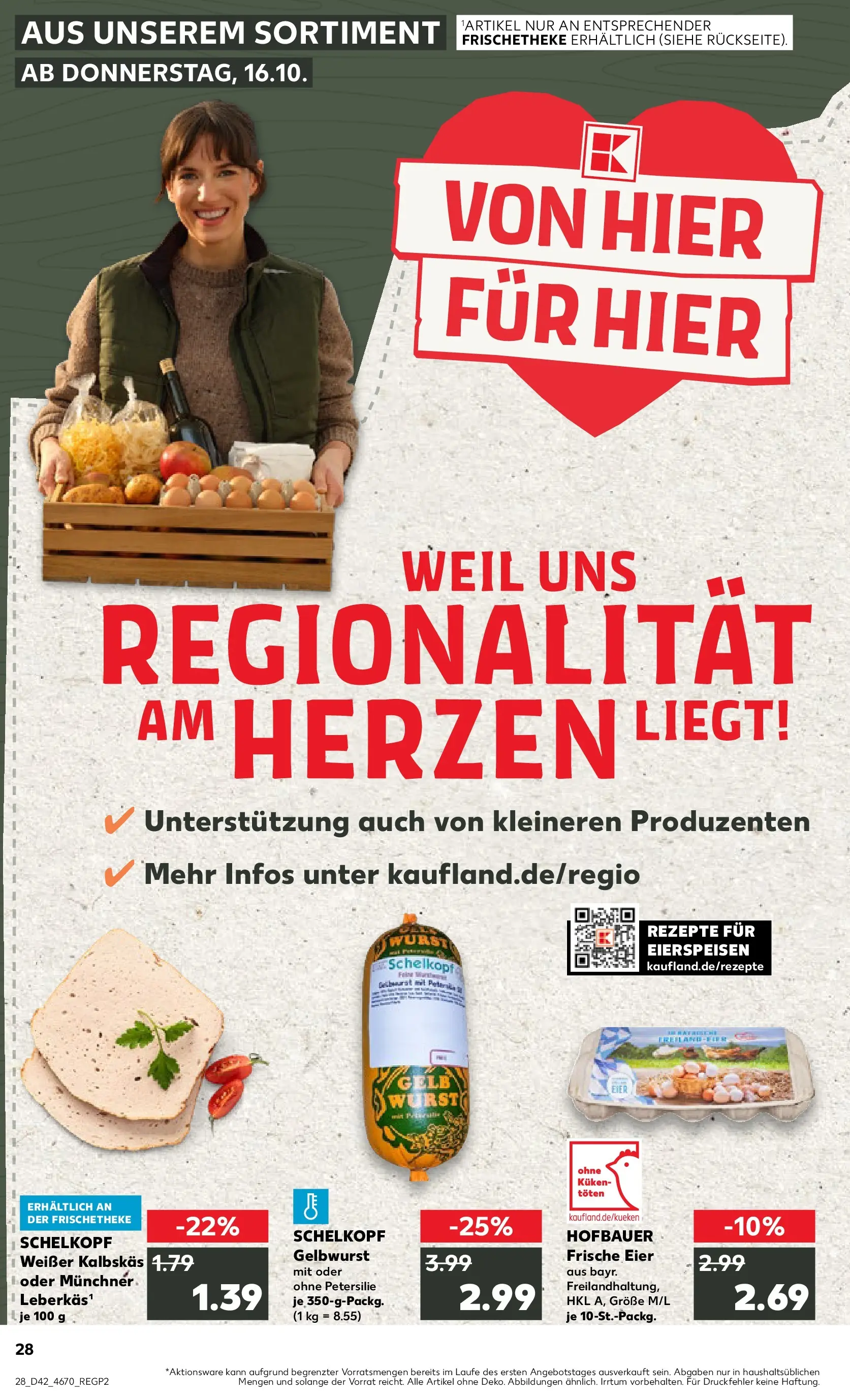 Prospekt Kaufland ab 15.10.2025 » Angebote und Werbung Online | Seite: 28 | Produkte: Eier, Wurst, Petersilie Prospekt Kaufland ab 15.10.2025 » Angebote Online zum Blättern | Seite: 28 | Produkte: Eier, Wurst, Petersilie
