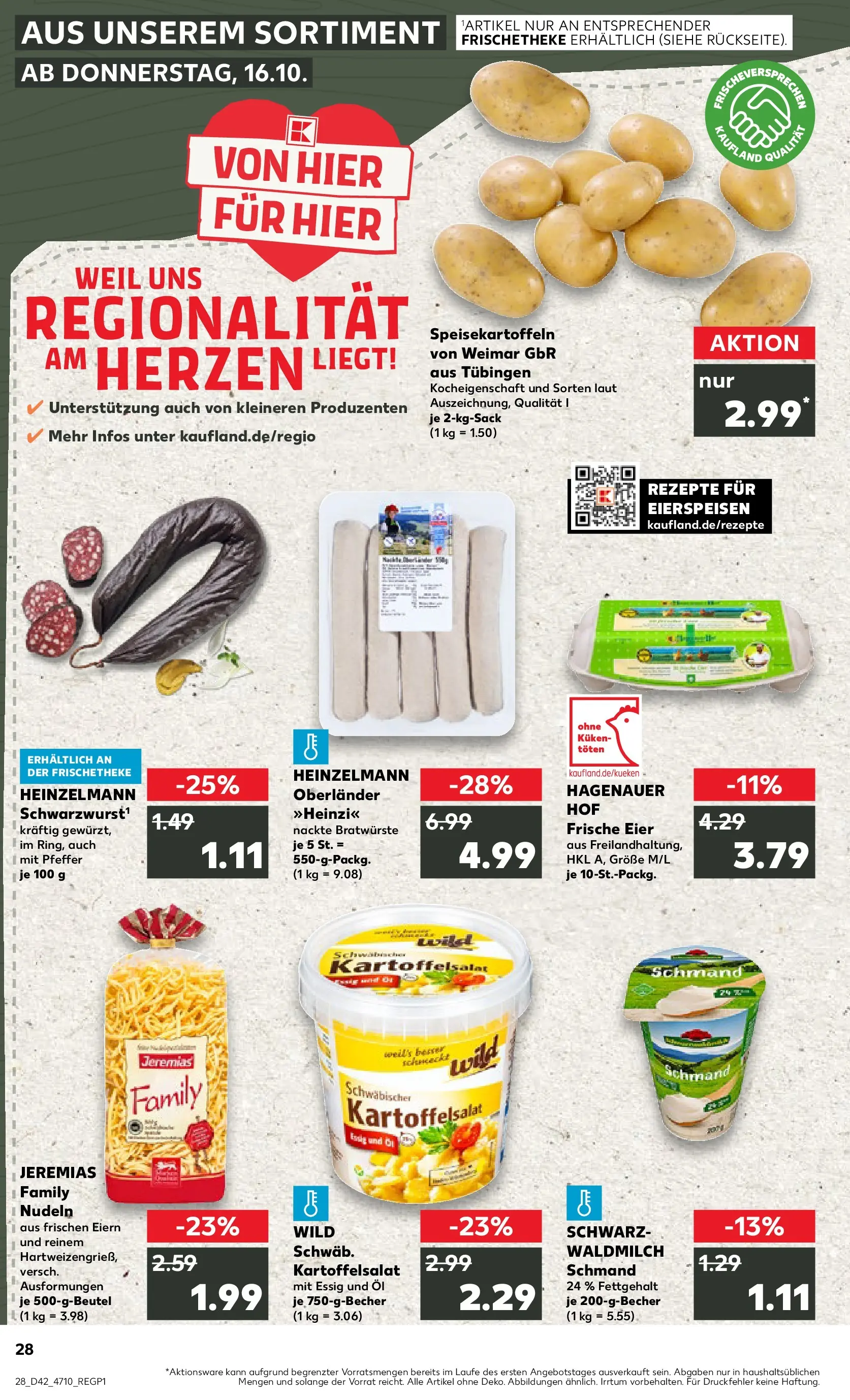 Prospekt Kaufland ab 15.10.2025 » Angebote Online zum Blättern | Seite: 28 | Produkte: Öl, Pfeffer, Pasta, Nudeln