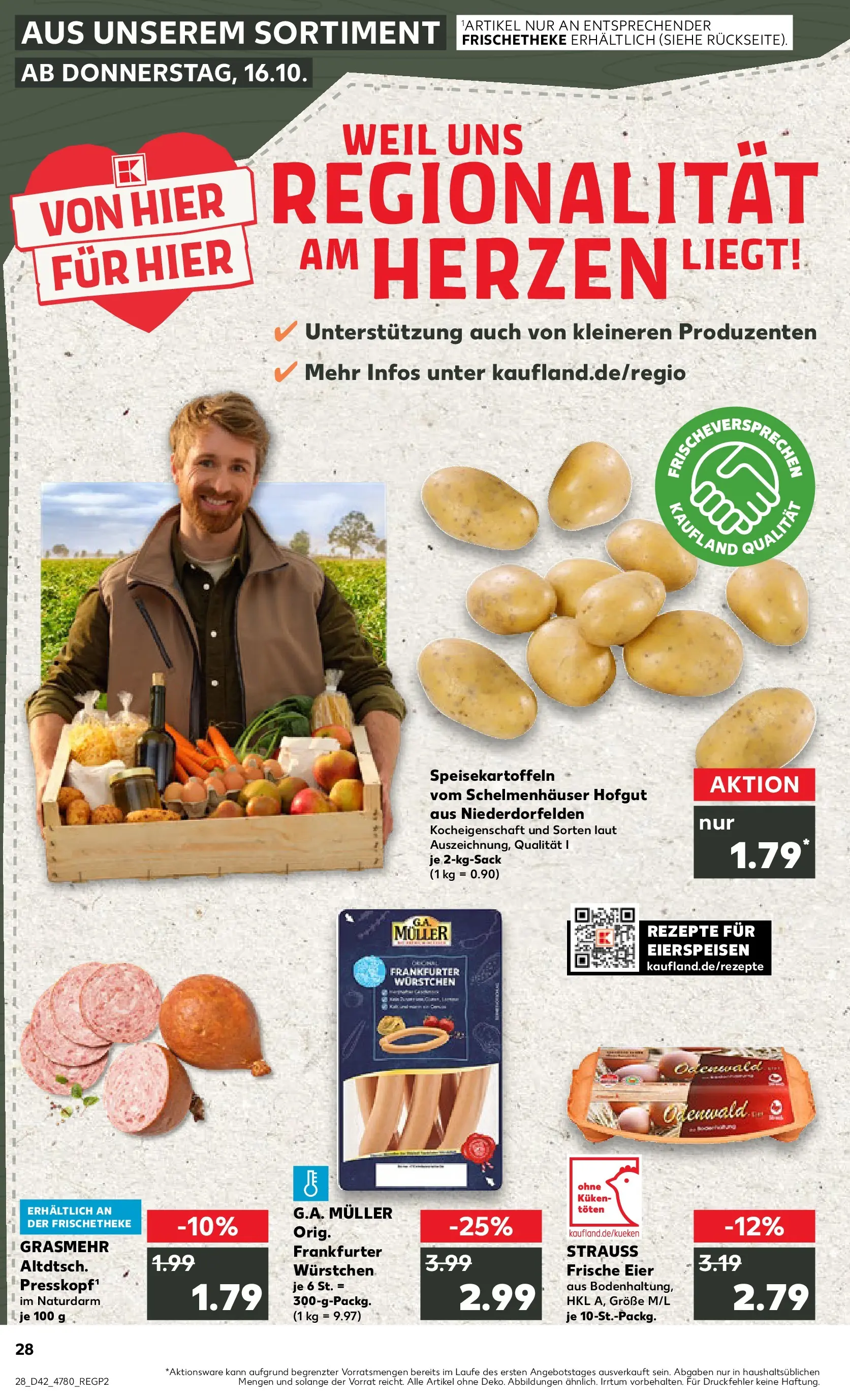 Prospekt Kaufland ab 15.10.2025 » Angebote und Werbung Online | Seite: 28 | Produkte: Eier Prospekt Kaufland ab 15.10.2025 » Angebote Online zum Blättern | Seite: 28 | Produkte: Eier