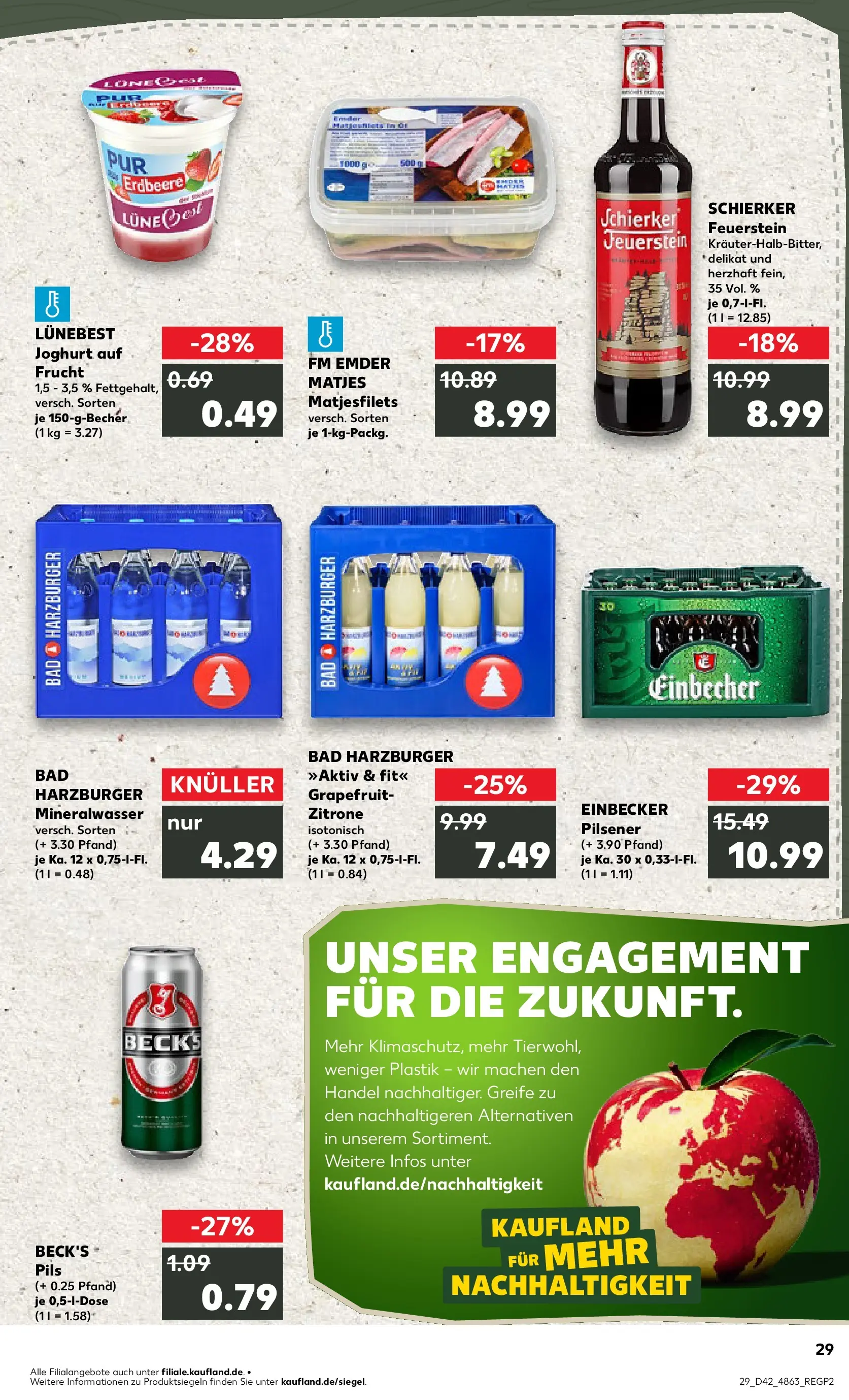 Prospekt Kaufland ab 15.10.2025 » Angebote und Werbung Online | Seite: 29 | Produkte: Joghurt, Bad, Pils, Zitrone Prospekt Kaufland ab 15.10.2025 » Angebote Online zum Blättern | Seite: 29 | Produkte: Joghurt, Bad, Pils, Zitrone