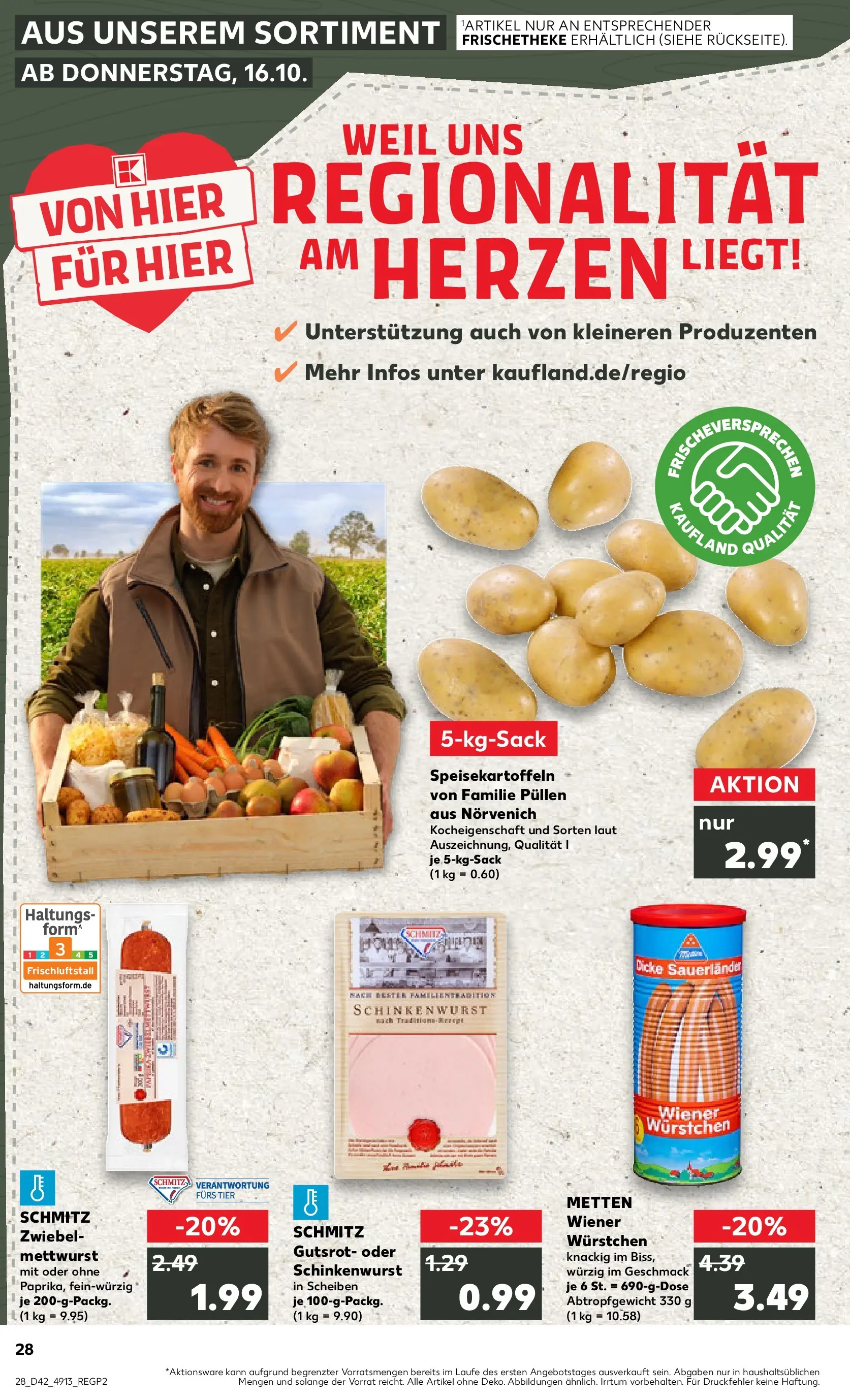Prospekt Kaufland ab 15.10.2025 » Angebote und Werbung Online | Seite: 28 | Produkte: Wiener wurstchen Prospekt Kaufland ab 15.10.2025 » Angebote Online zum Blättern | Seite: 28 | Produkte: Wiener wurstchen