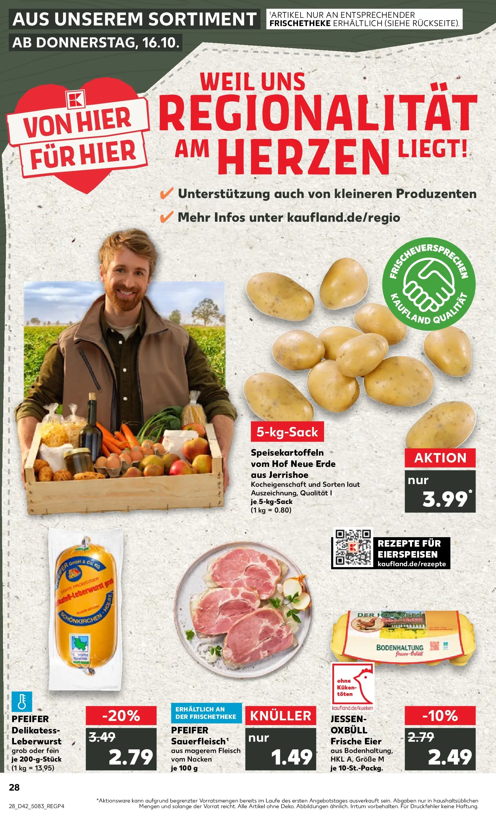 Prospekt Kaufland ab 15.10.2025 » Angebote und Werbung Online | Seite: 28 | Produkte: Eier, Grat, Fleisch Prospekt Kaufland ab 15.10.2025 » Angebote Online zum Blättern | Seite: 28 | Produkte: Eier, Grat, Fleisch