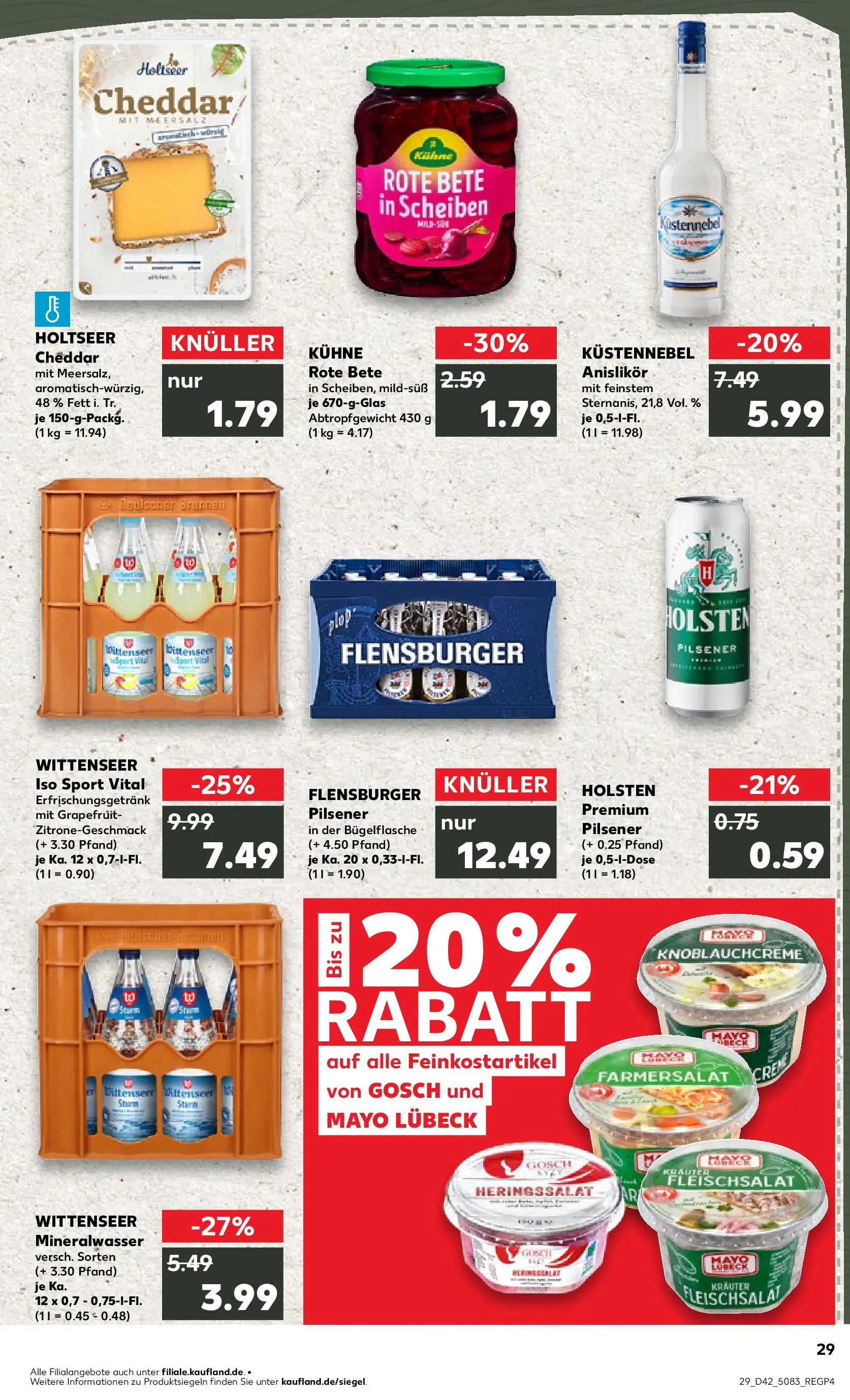 Prospekt Kaufland ab 15.10.2025 » Angebote und Werbung Online | Seite: 29 | Produkte: Holsten, Mineralwasser, Flensburger, Grapefruit Prospekt Kaufland ab 15.10.2025 » Angebote Online zum Blättern | Seite: 29 | Produkte: Holsten, Mineralwasser, Flensburger, Grapefruit