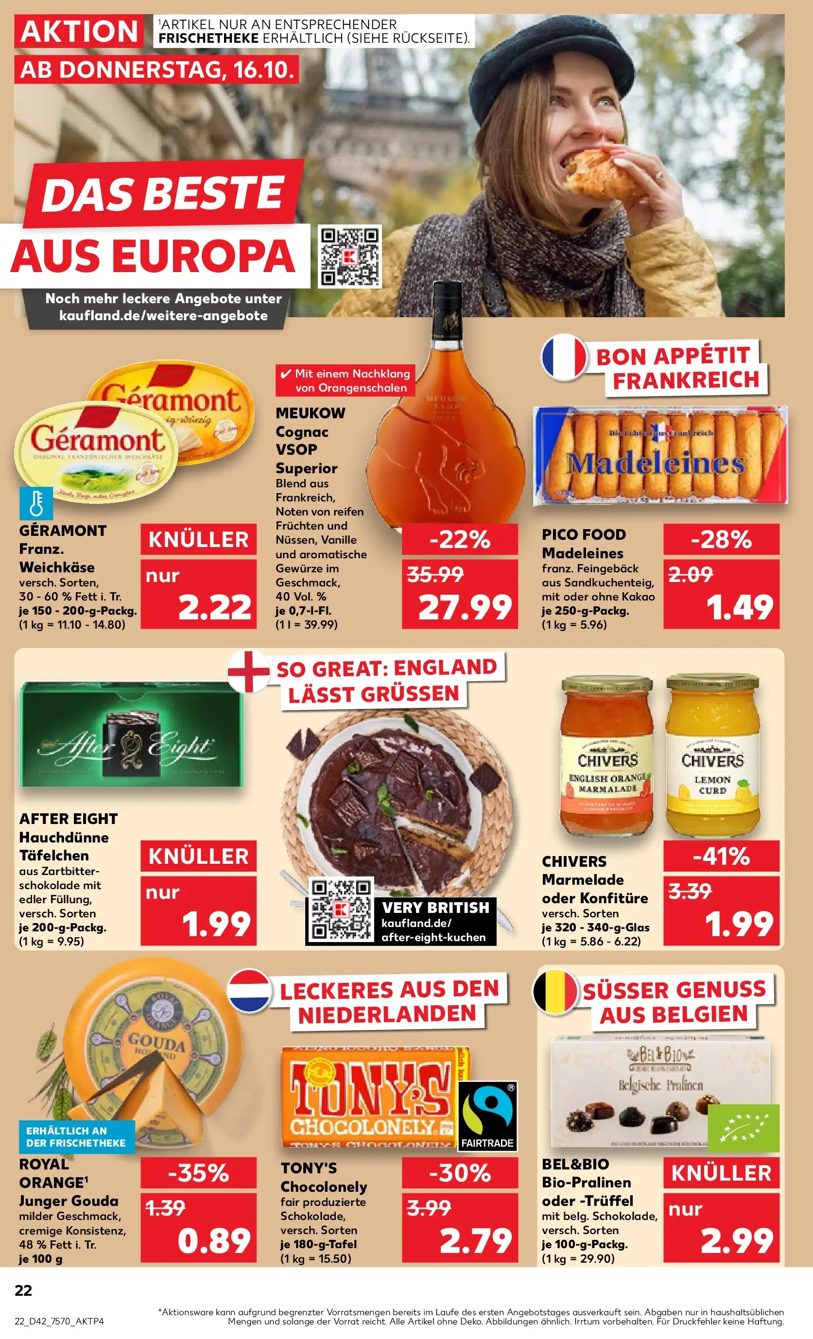 Prospekt Kaufland ab 15.10.2025 » Angebote und Werbung Online | Seite: 22 | Produkte: Geramont, Schokolade, Gouda, Gewürze Prospekt Kaufland ab 15.10.2025 » Angebote Online zum Blättern | Seite: 22 | Produkte: Geramont, Schokolade, Gouda, Gewürze