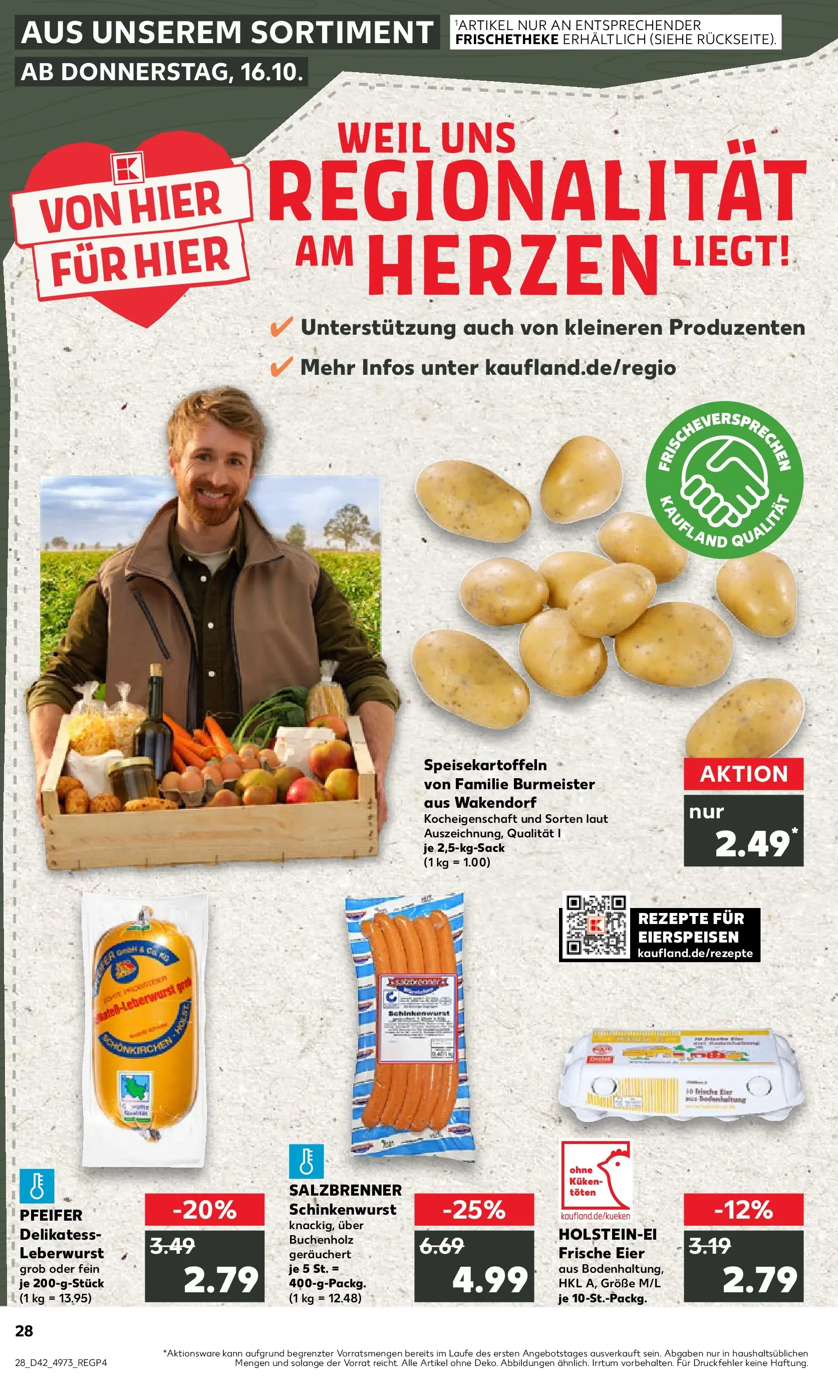 Prospekt Kaufland ab 15.10.2025 » Angebote und Werbung Online | Seite: 28 | Produkte: Eier, Grat Prospekt Kaufland ab 15.10.2025 » Angebote Online zum Blättern | Seite: 28 | Produkte: Eier, Grat