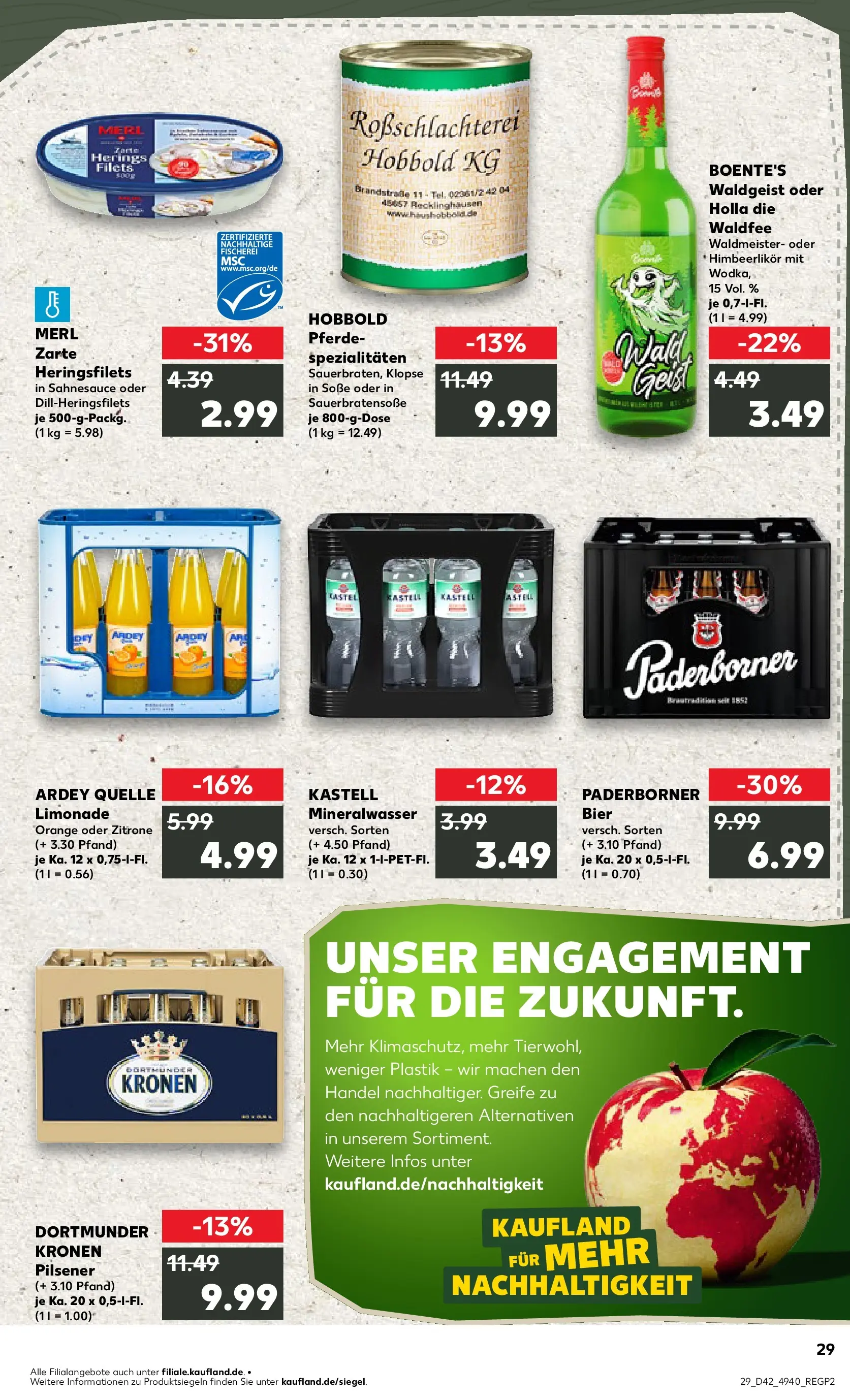Prospekt Kaufland ab 15.10.2025 » Angebote und Werbung Online | Seite: 29 | Produkte: Limonade, Mineralwasser, Soße, Zitrone Prospekt Kaufland ab 15.10.2025 » Angebote Online zum Blättern | Seite: 29 | Produkte: Limonade, Mineralwasser, Soße, Zitrone