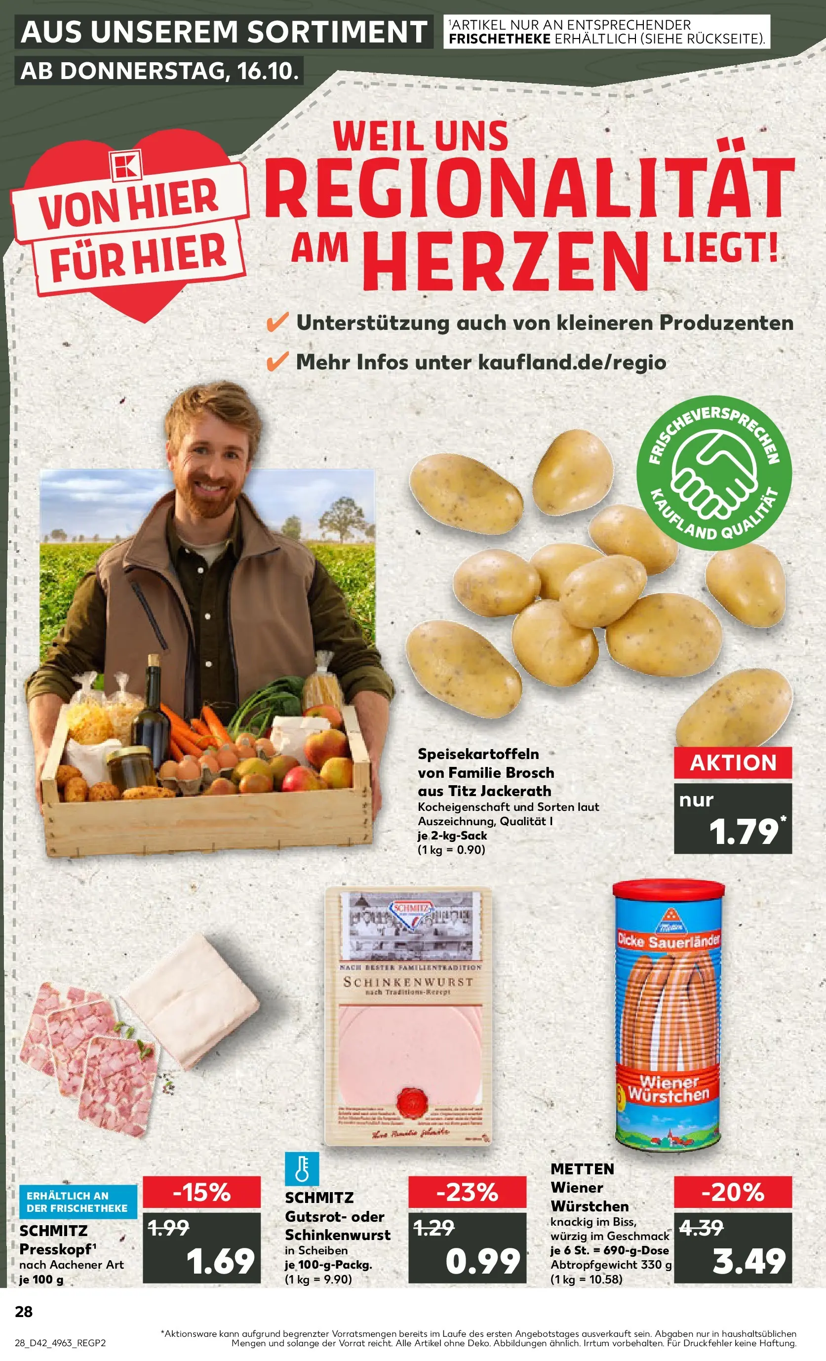 Prospekt Kaufland ab 15.10.2025 » Angebote und Werbung Online | Seite: 28 | Produkte: Wiener wurstchen Prospekt Kaufland ab 15.10.2025 » Angebote Online zum Blättern | Seite: 28 | Produkte: Wiener wurstchen