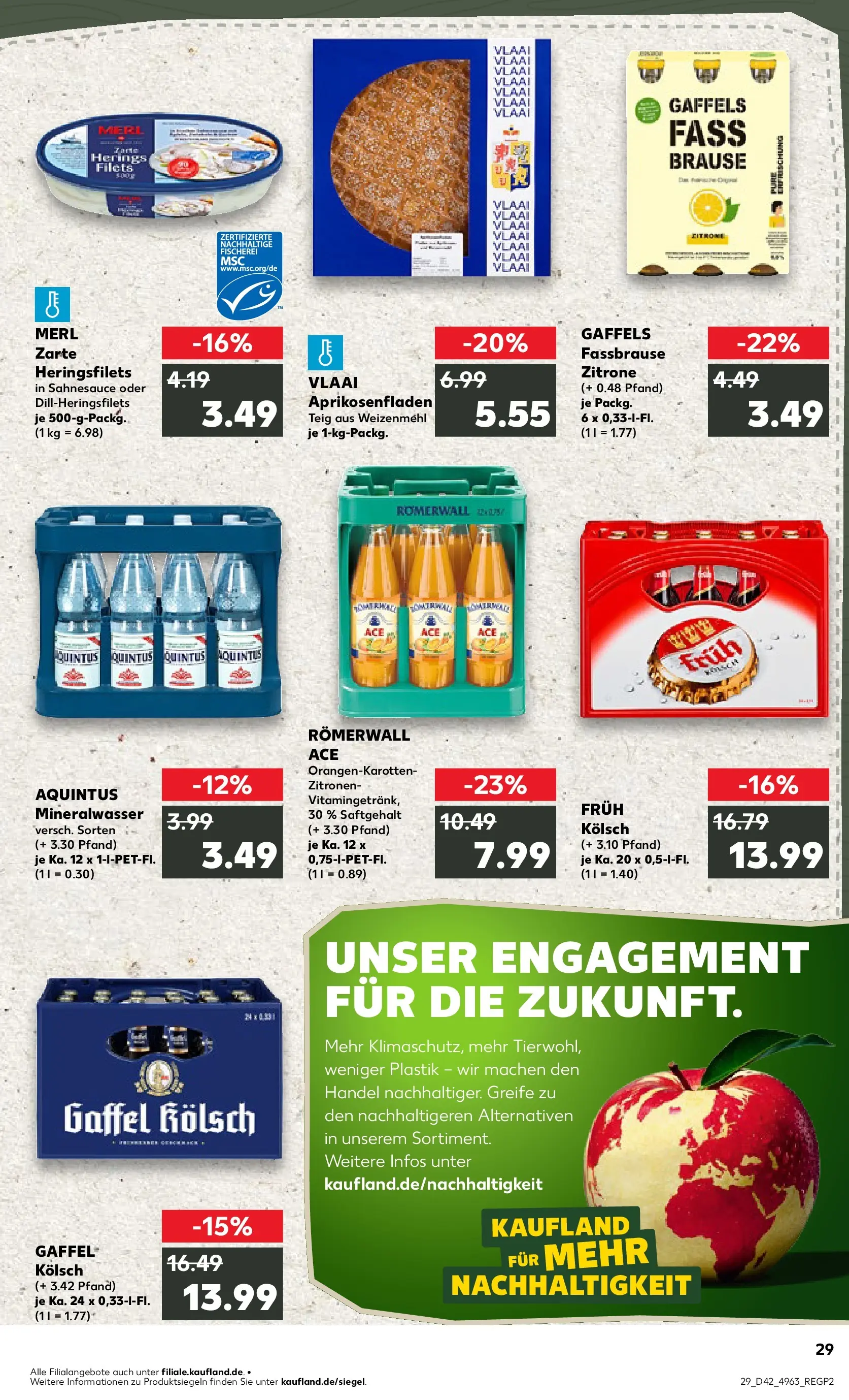 Prospekt Kaufland ab 15.10.2025 » Angebote und Werbung Online | Seite: 29 | Produkte: Weizenmehl, Mineralwasser, Fassbrause, Zitronen Prospekt Kaufland ab 15.10.2025 » Angebote Online zum Blättern | Seite: 29 | Produkte: Weizenmehl, Mineralwasser, Fassbrause, Zitronen