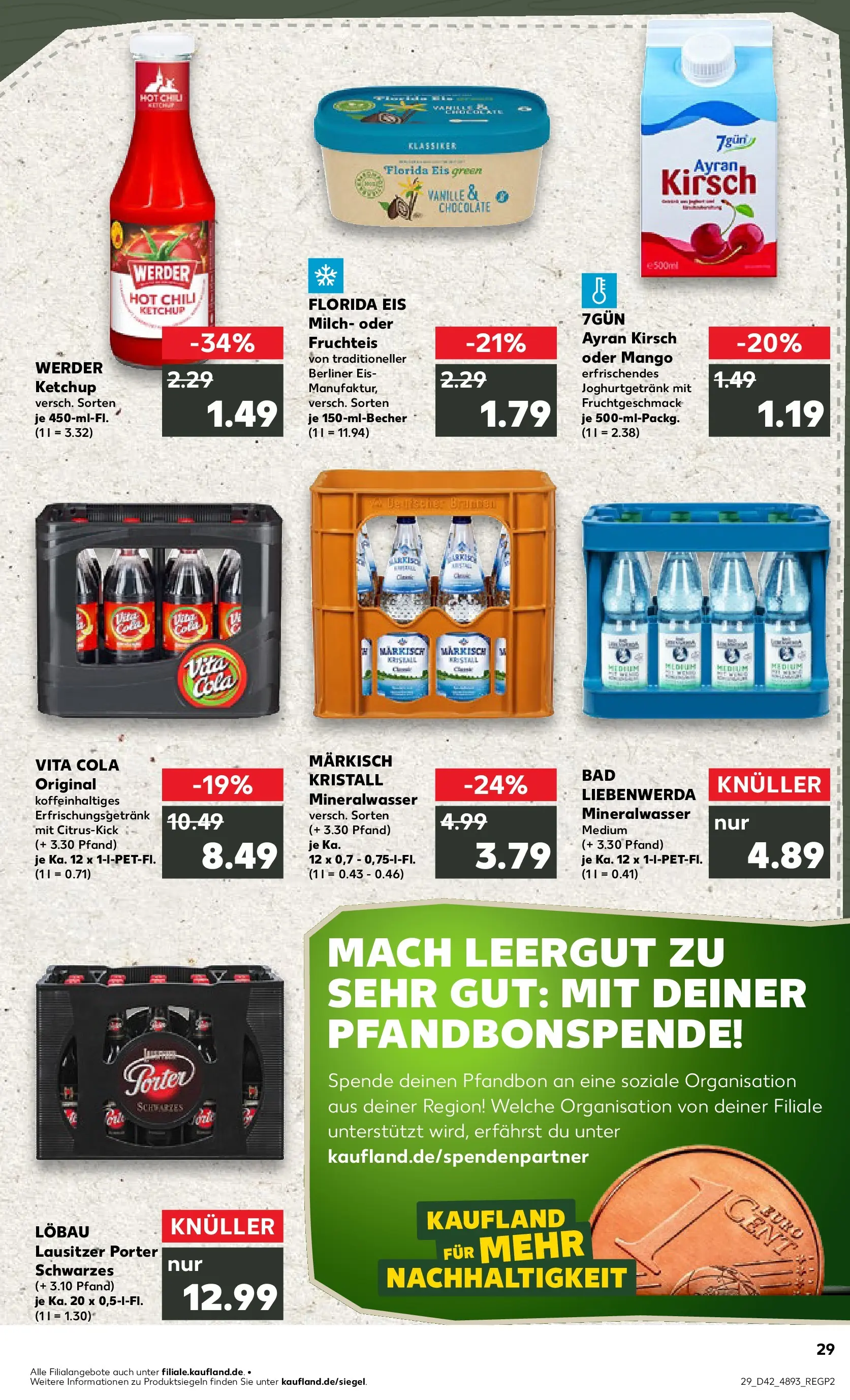 Prospekt Kaufland ab 15.10.2025 » Angebote und Werbung Online | Seite: 29 | Produkte: Bad, Mango, Ketchup, Eis Prospekt Kaufland ab 15.10.2025 » Angebote Online zum Blättern | Seite: 29 | Produkte: Bad, Mango, Ketchup, Eis