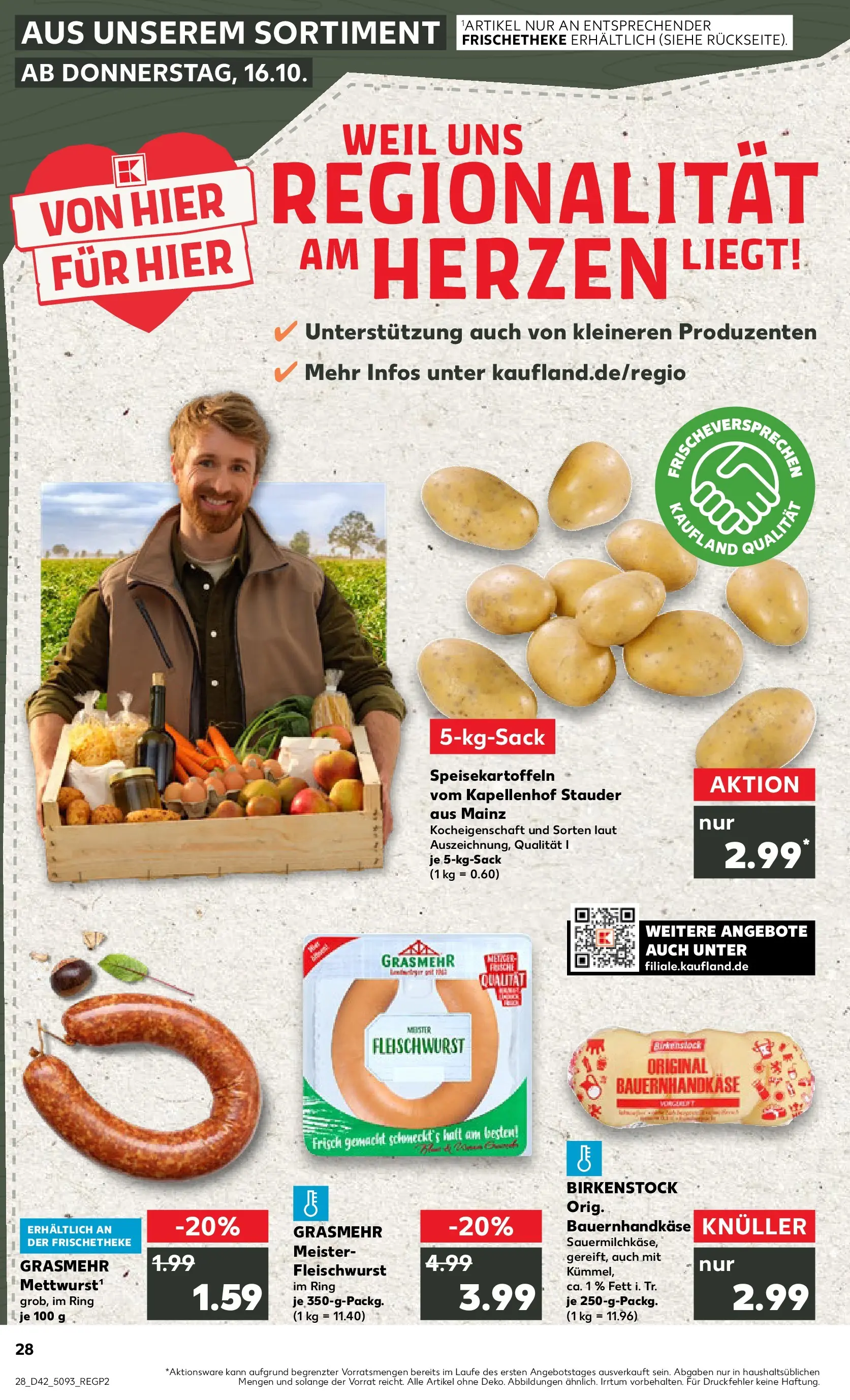 Prospekt Kaufland ab 15.10.2025 » Angebote und Werbung Online | Seite: 28 Prospekt Kaufland ab 15.10.2025 » Angebote Online zum Blättern | Seite: 28