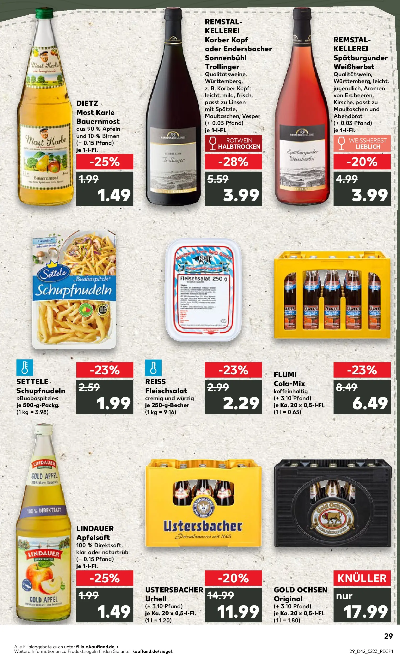 Prospekt Kaufland ab 15.10.2025 » Angebote und Werbung Online | Seite: 29 | Produkte: Cola, Apple, Pasta, Erdbeeren Prospekt Kaufland ab 15.10.2025 » Angebote Online zum Blättern | Seite: 29 | Produkte: Cola, Apple, Pasta, Erdbeeren