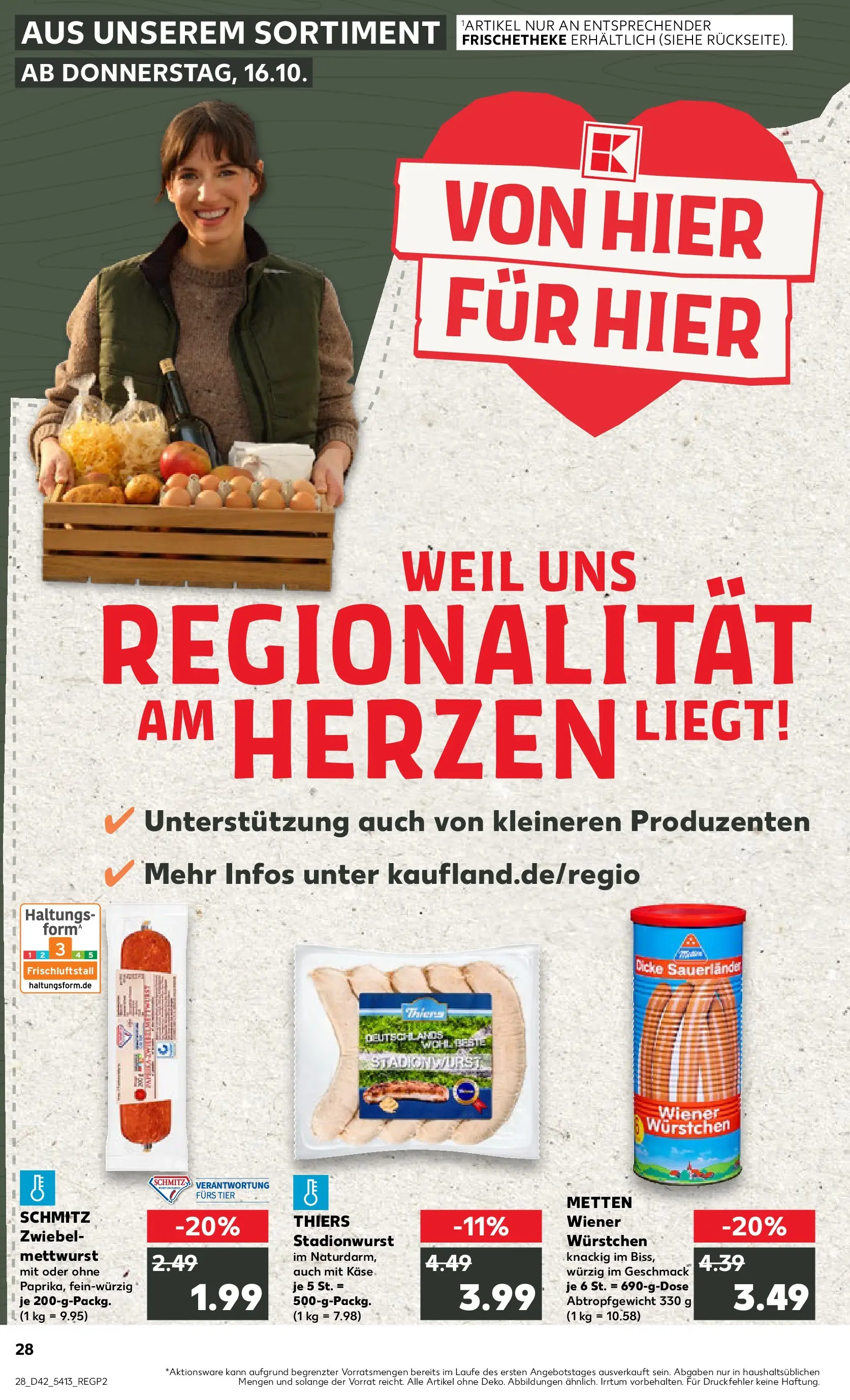 Prospekt Kaufland ab 15.10.2025 » Angebote und Werbung Online | Seite: 28 | Produkte: Wiener wurstchen, Käse Prospekt Kaufland ab 15.10.2025 » Angebote Online zum Blättern | Seite: 28 | Produkte: Wiener wurstchen, Käse