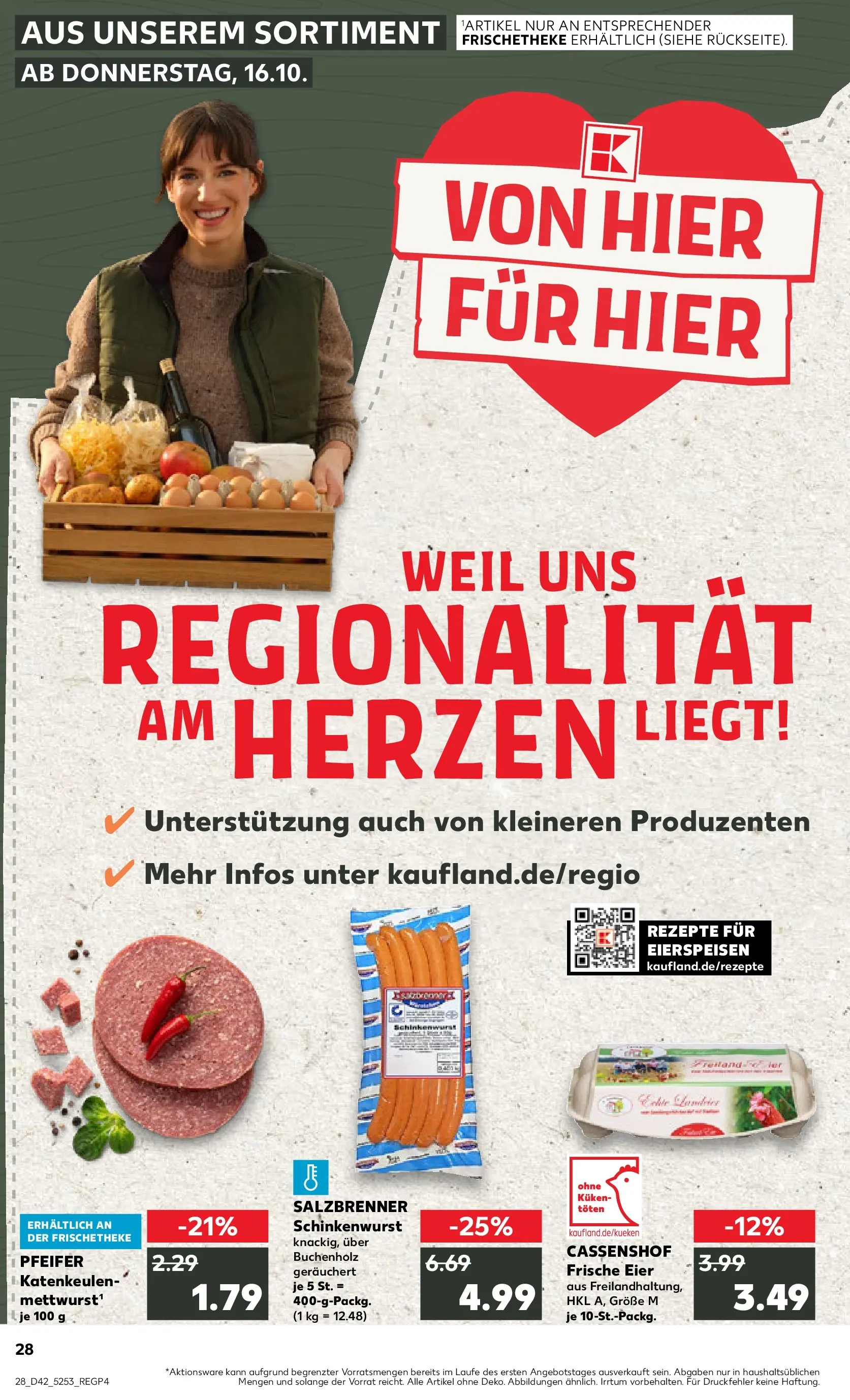 Prospekt Kaufland ab 15.10.2025 » Angebote und Werbung Online | Seite: 28 | Produkte: Eier Prospekt Kaufland ab 15.10.2025 » Angebote Online zum Blättern | Seite: 28 | Produkte: Eier