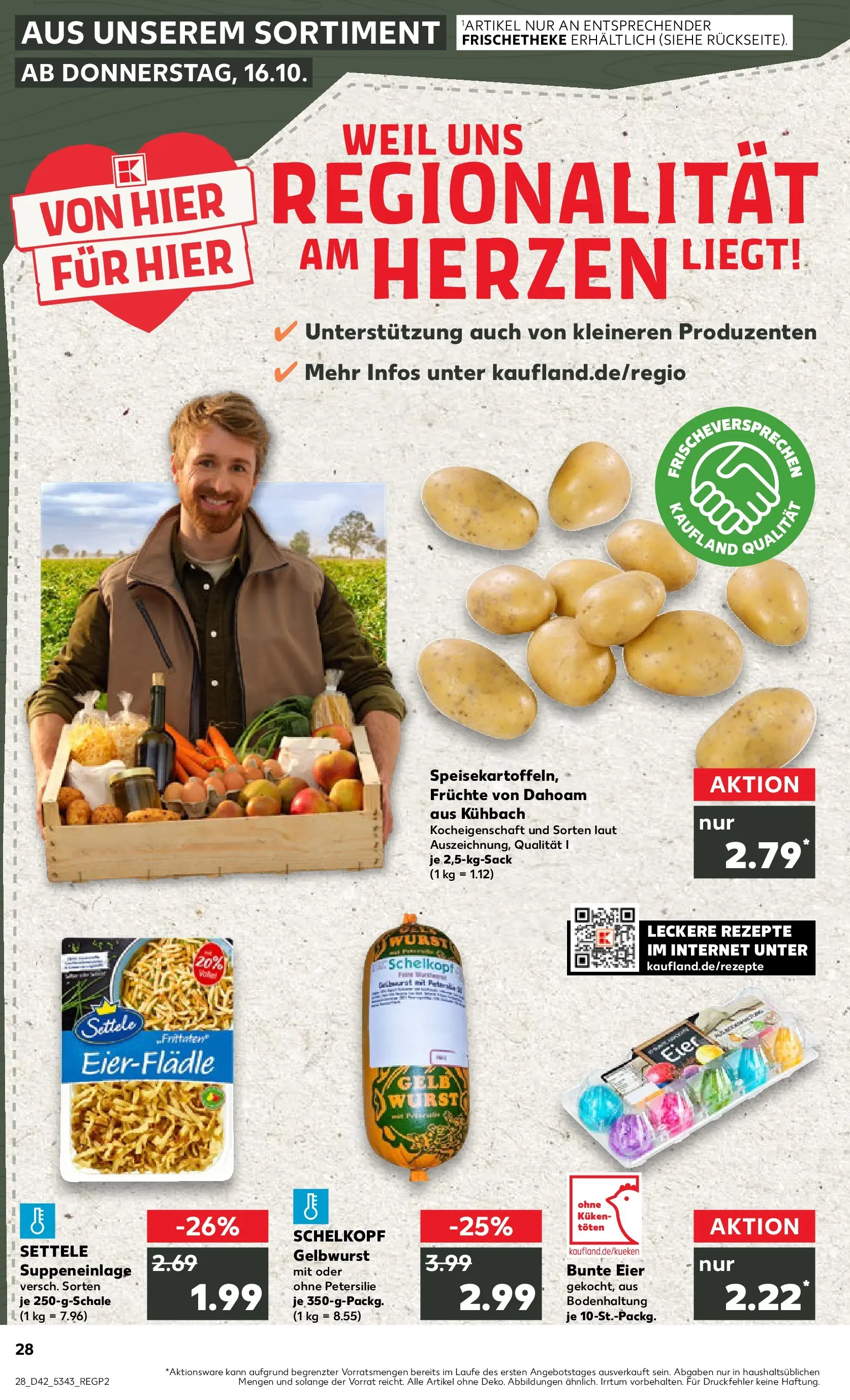 Prospekt Kaufland ab 15.10.2025 » Angebote und Werbung Online | Seite: 28 | Produkte: Eier, Wurst, Petersilie Prospekt Kaufland ab 15.10.2025 » Angebote Online zum Blättern | Seite: 28 | Produkte: Eier, Wurst, Petersilie