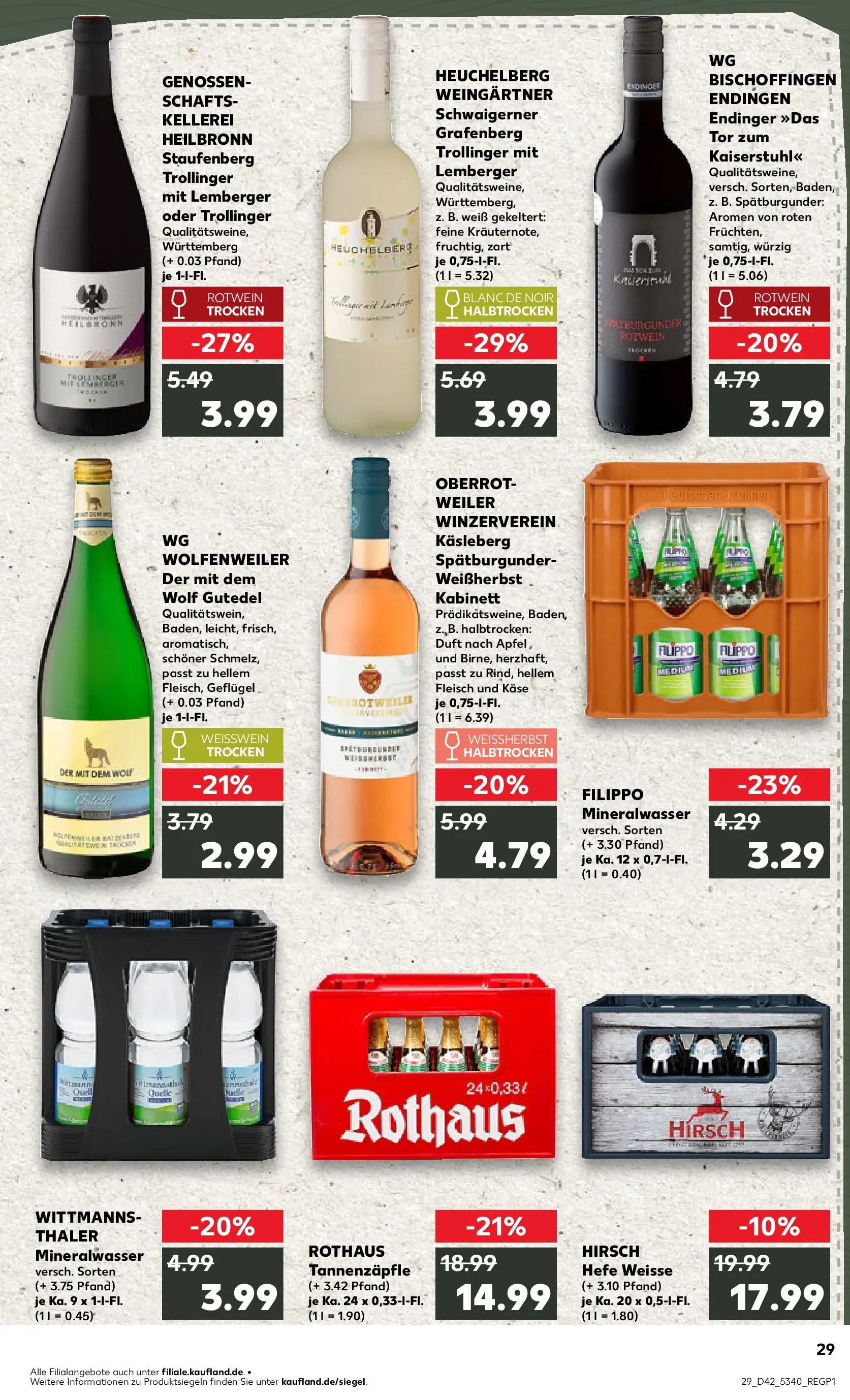 Prospekt Kaufland ab 15.10.2025 » Angebote und Werbung Online | Seite: 29 | Produkte: Käse, Rotwein, Weißwein trocken, Duft Prospekt Kaufland ab 15.10.2025 » Angebote Online zum Blättern | Seite: 29 | Produkte: Käse, Rotwein, Weißwein trocken, Duft